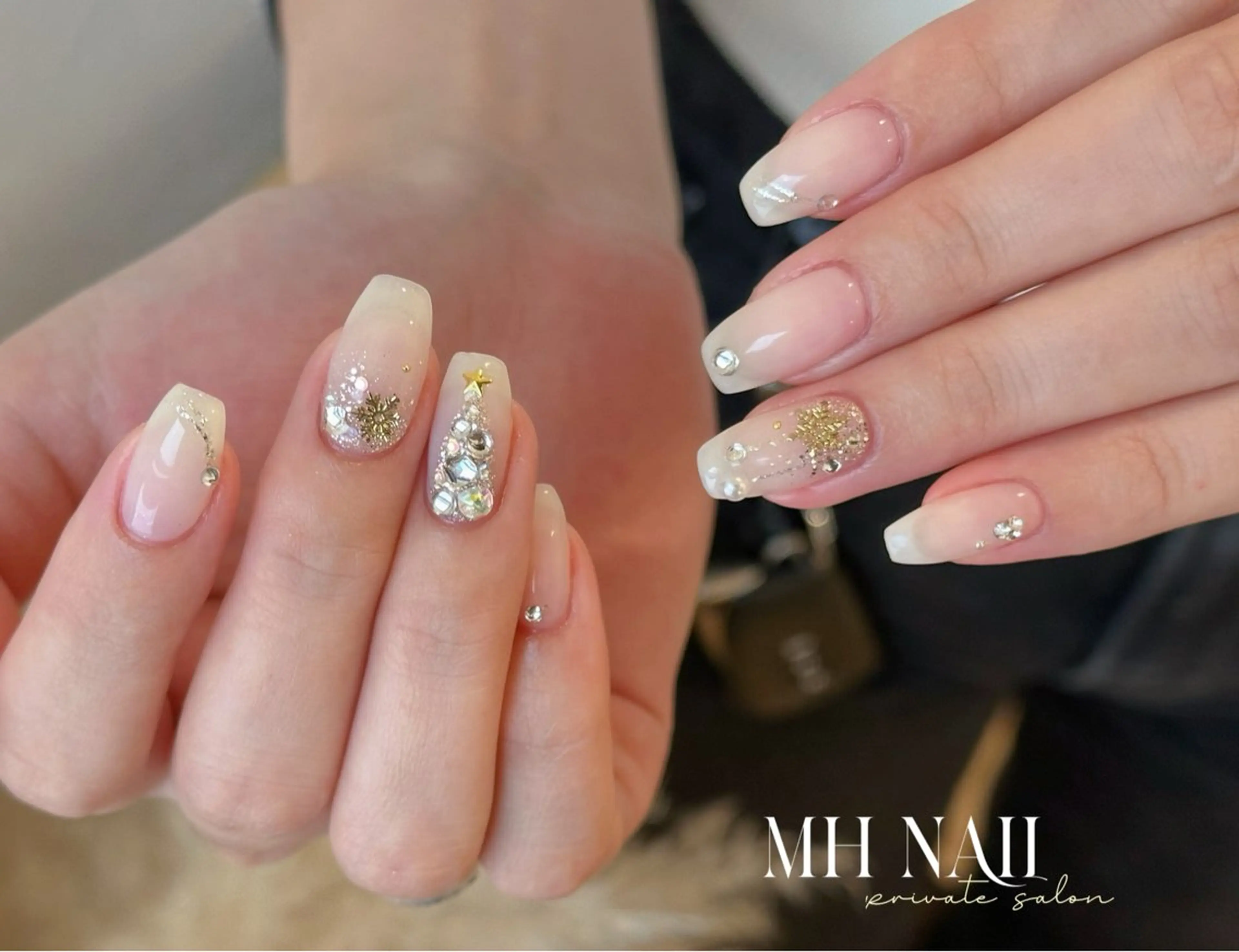 ネイル 冬ネイル クリスマス ハンドネイル MH Nailのネイルデザイン