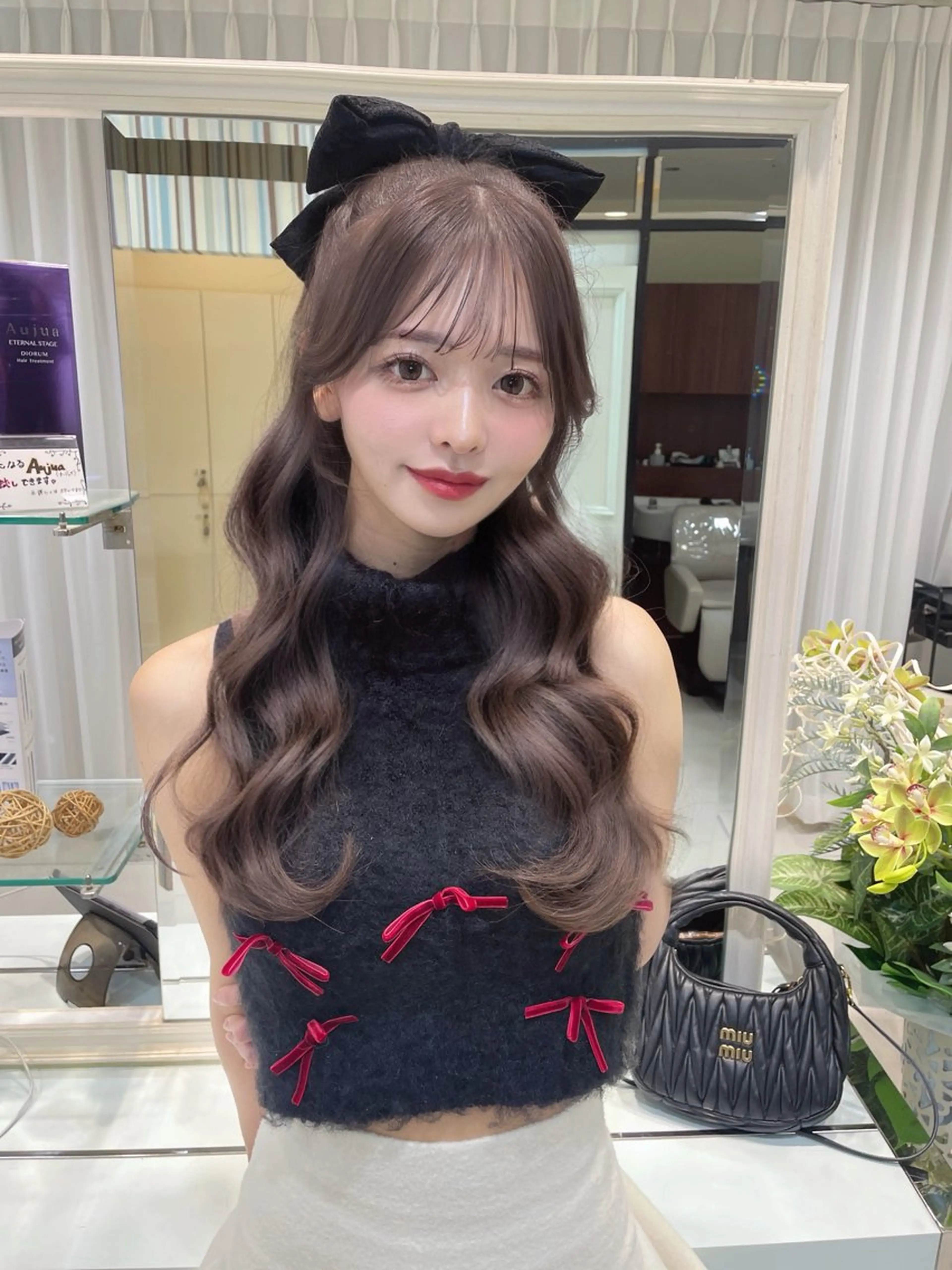 ロング 💗ブリーチなし 透け感💗徳井はやとのヘアスタイル