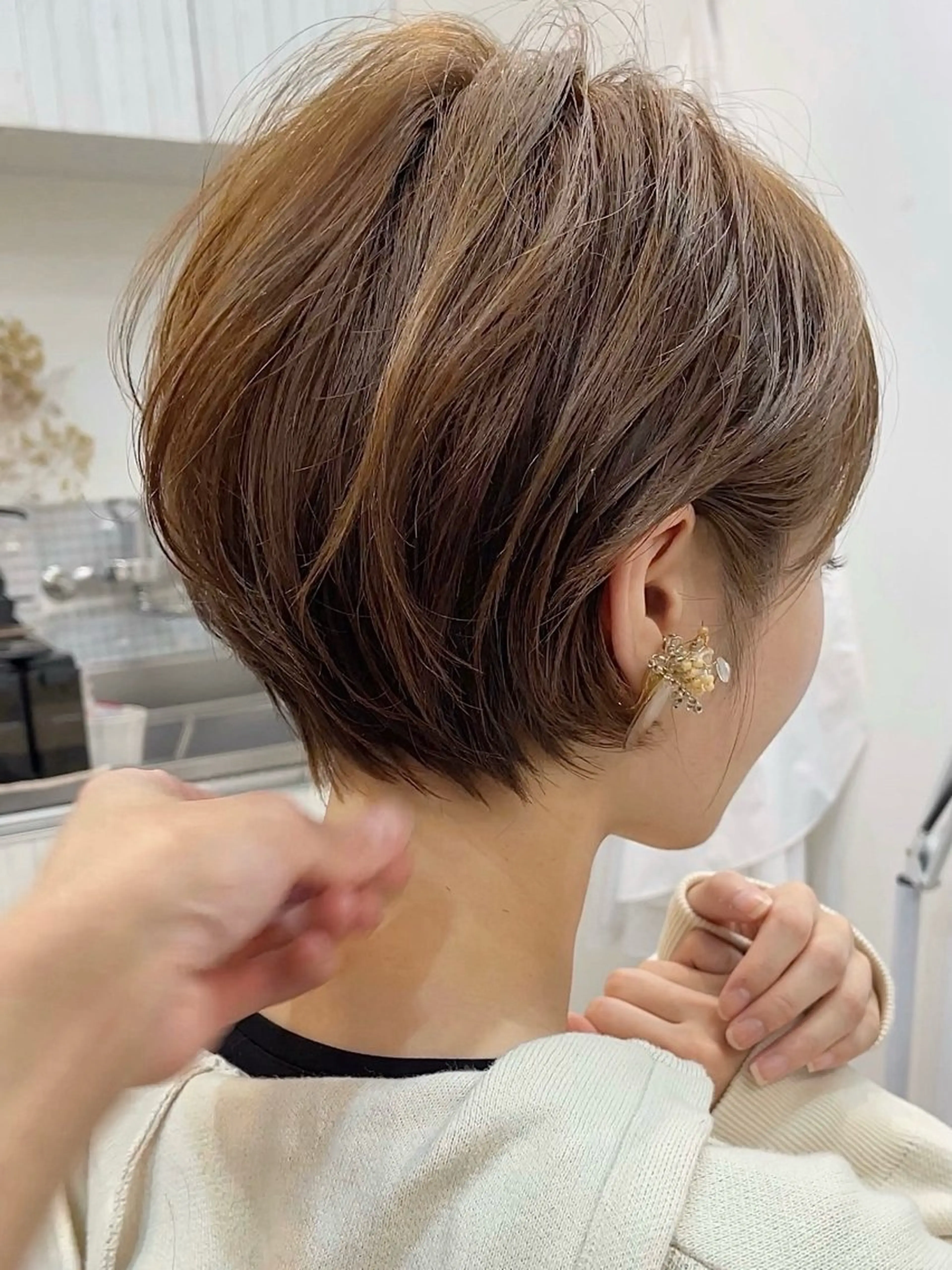 ショート カラー i.+sapporo所属・ショート/レイヤー /札幌/小山内のヘアスタイル
