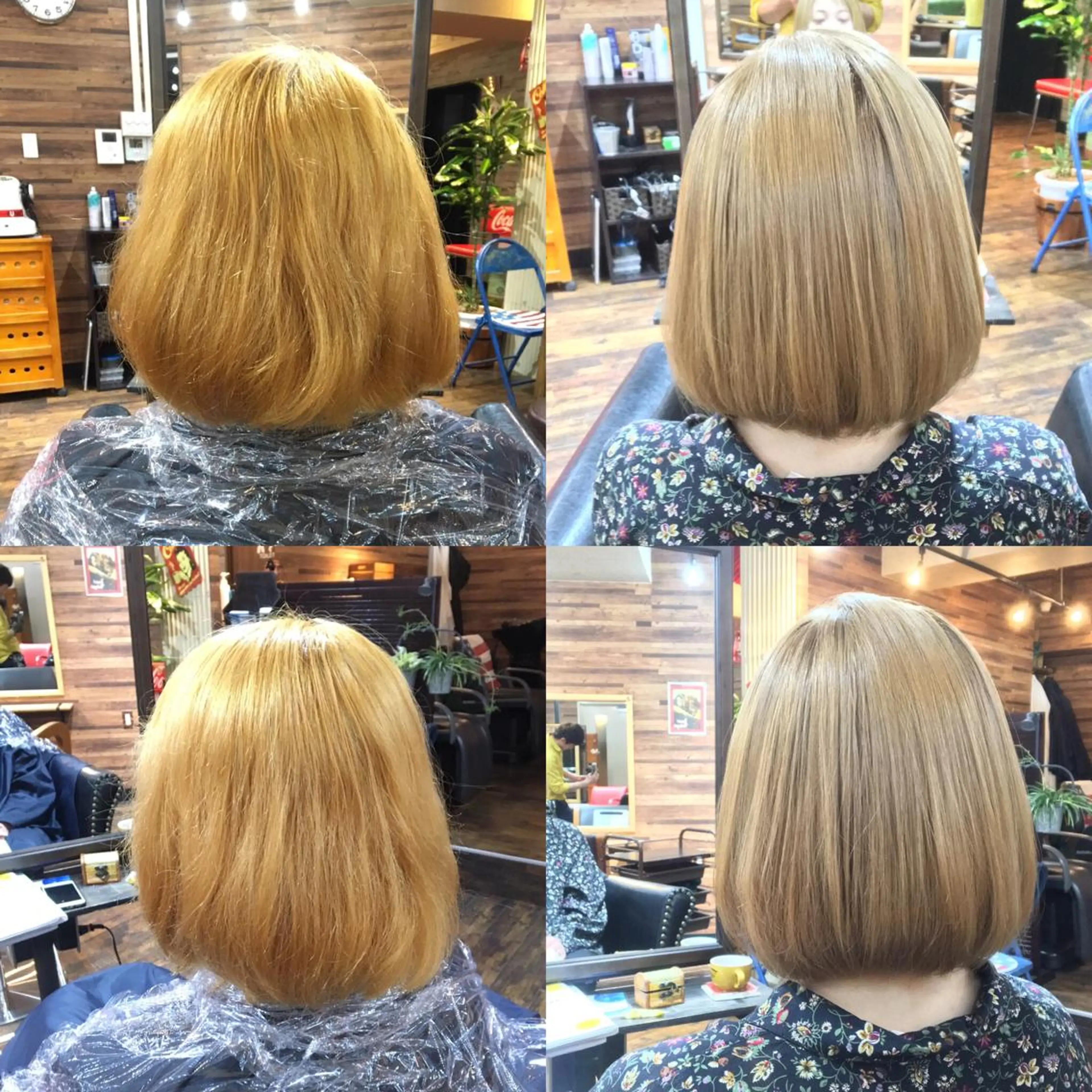 ショート カラー ベージュカラー ブリーチ 透明感カラー イルミナカラー くせ毛 MITSU ✂️のヘアスタイル
