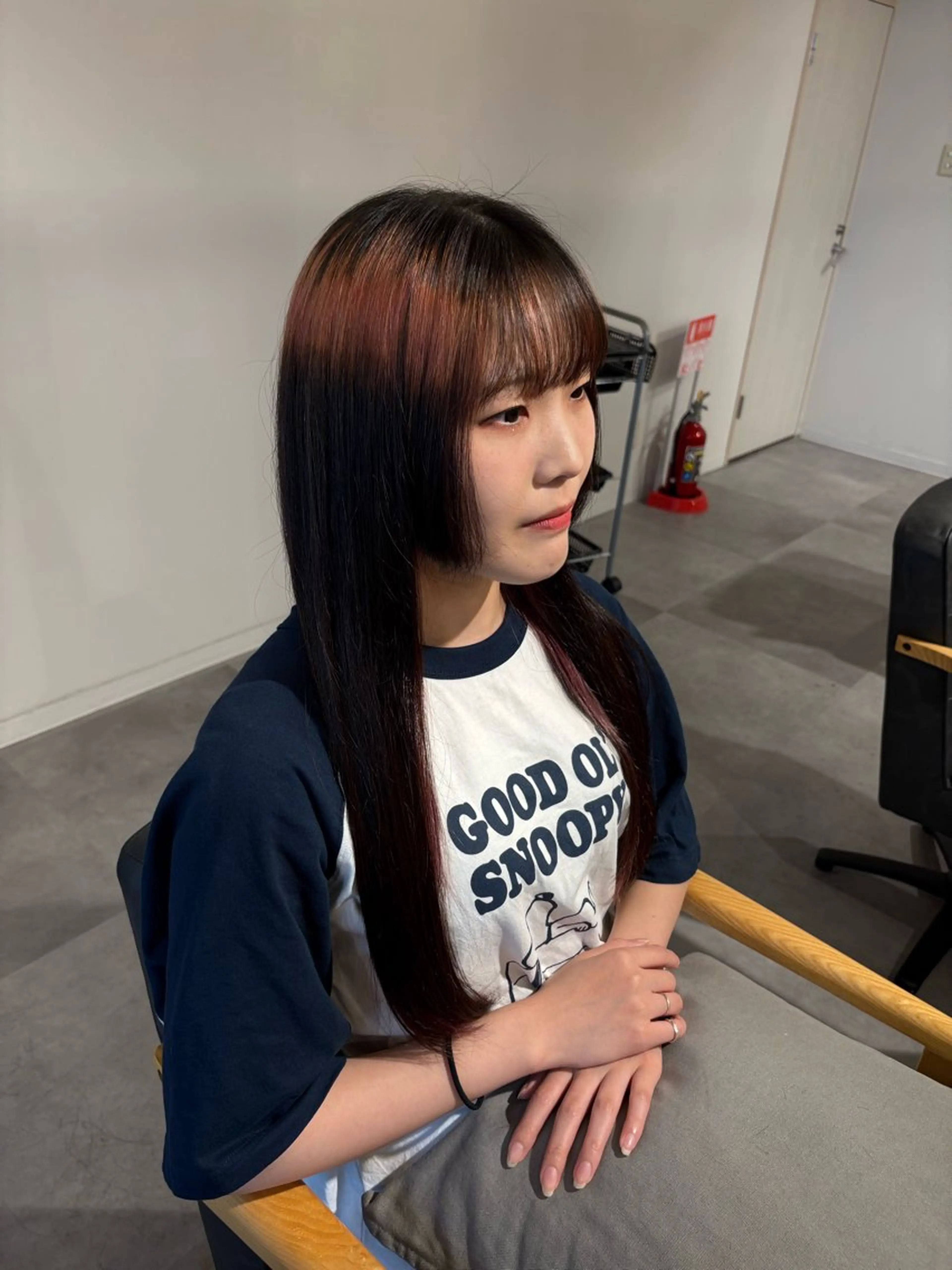 ロング 姫カット 栗原 歩美のヘアスタイル
