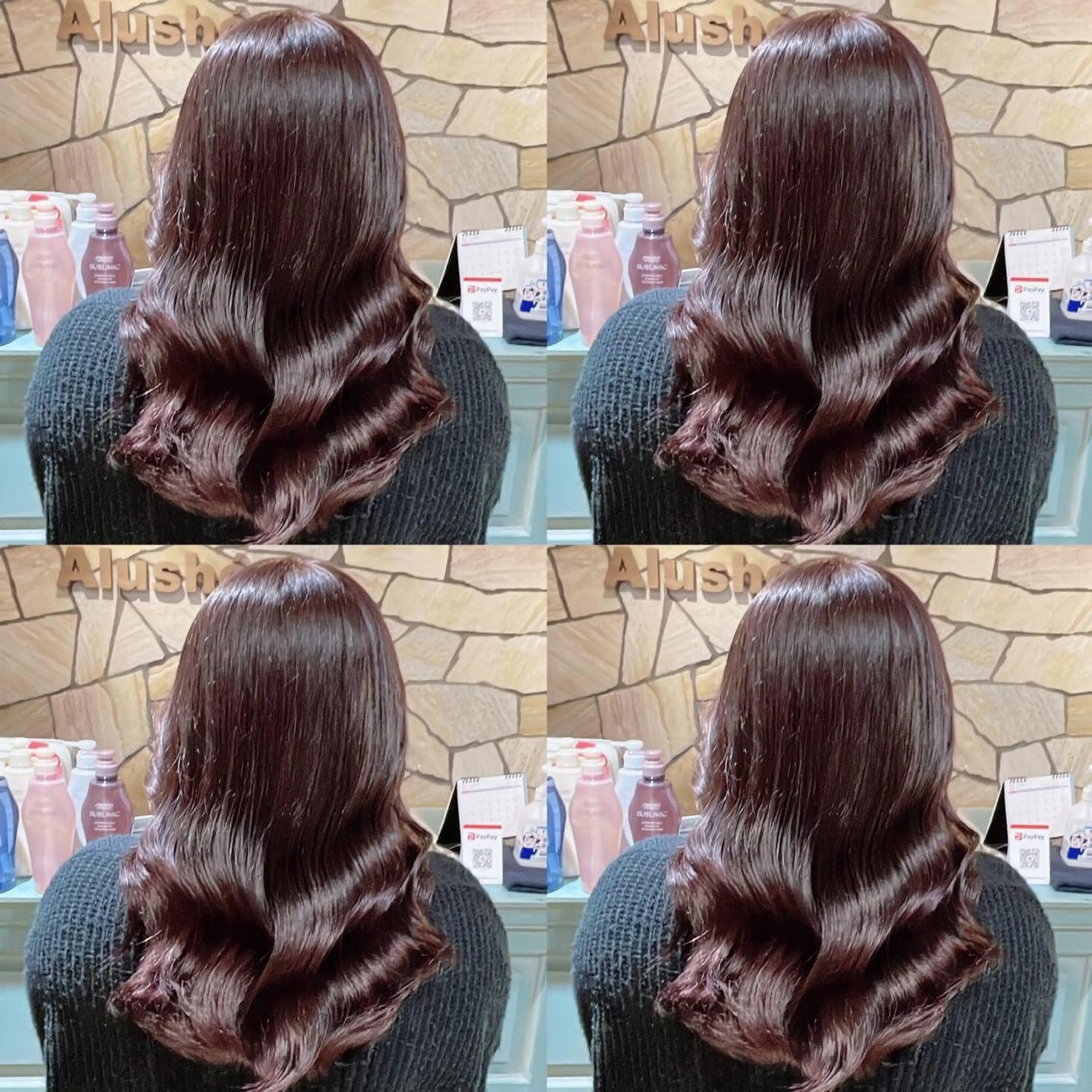 ミディアム カラー カット ヘアカラー 艶カラー🦋髪質改善 🫧MINAMIのヘアスタイル