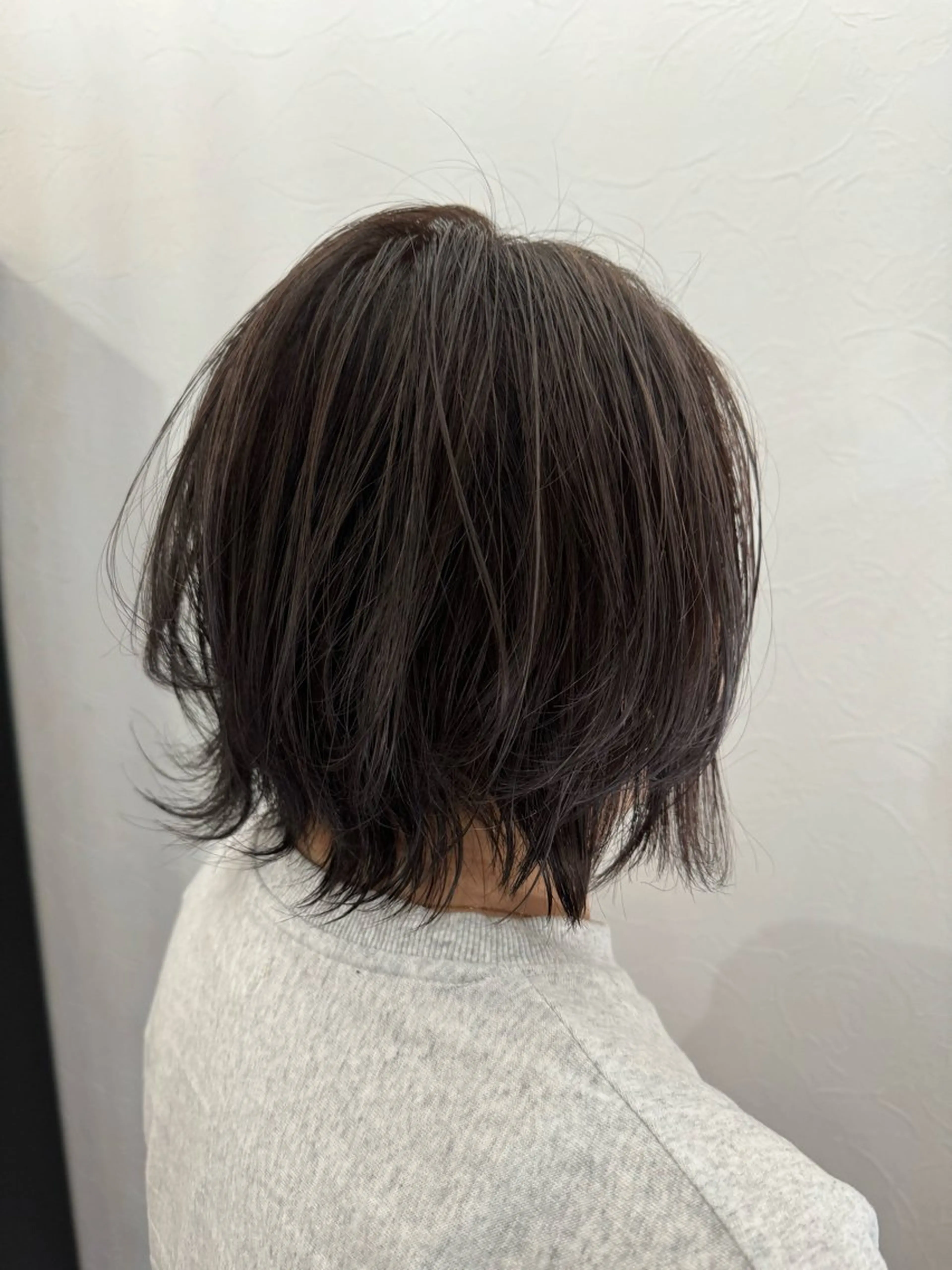 ショート ハイライト ヘアカラー トリートメント 透明感/グレージュ/ MOMOKO🩵のヘアスタイル