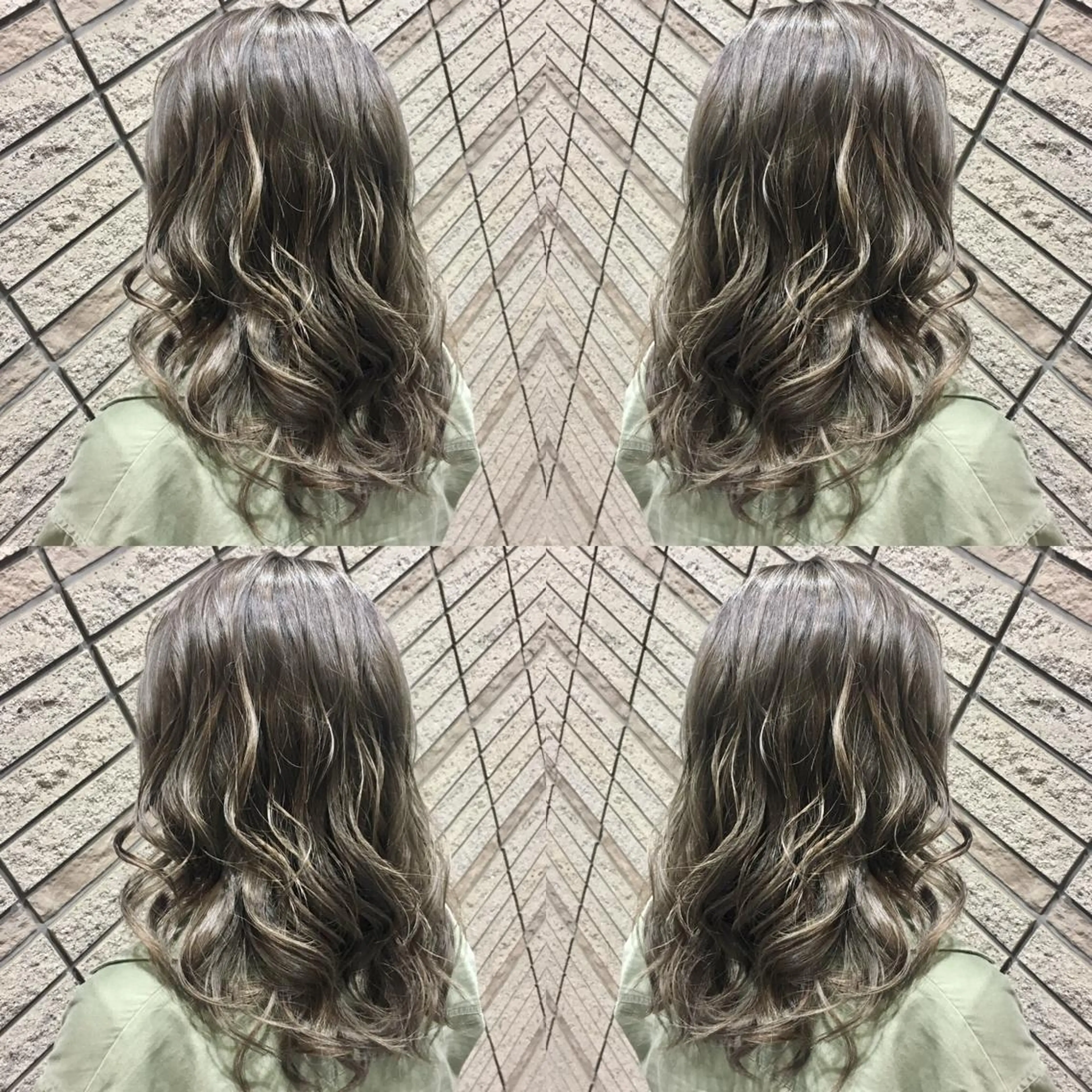 セミロング カラー セミロングパーマ グレージュ イルミナカラー 外国人風カラー 縮毛矯正 N° jillva ♦️川端裕司♦️のヘアスタイル