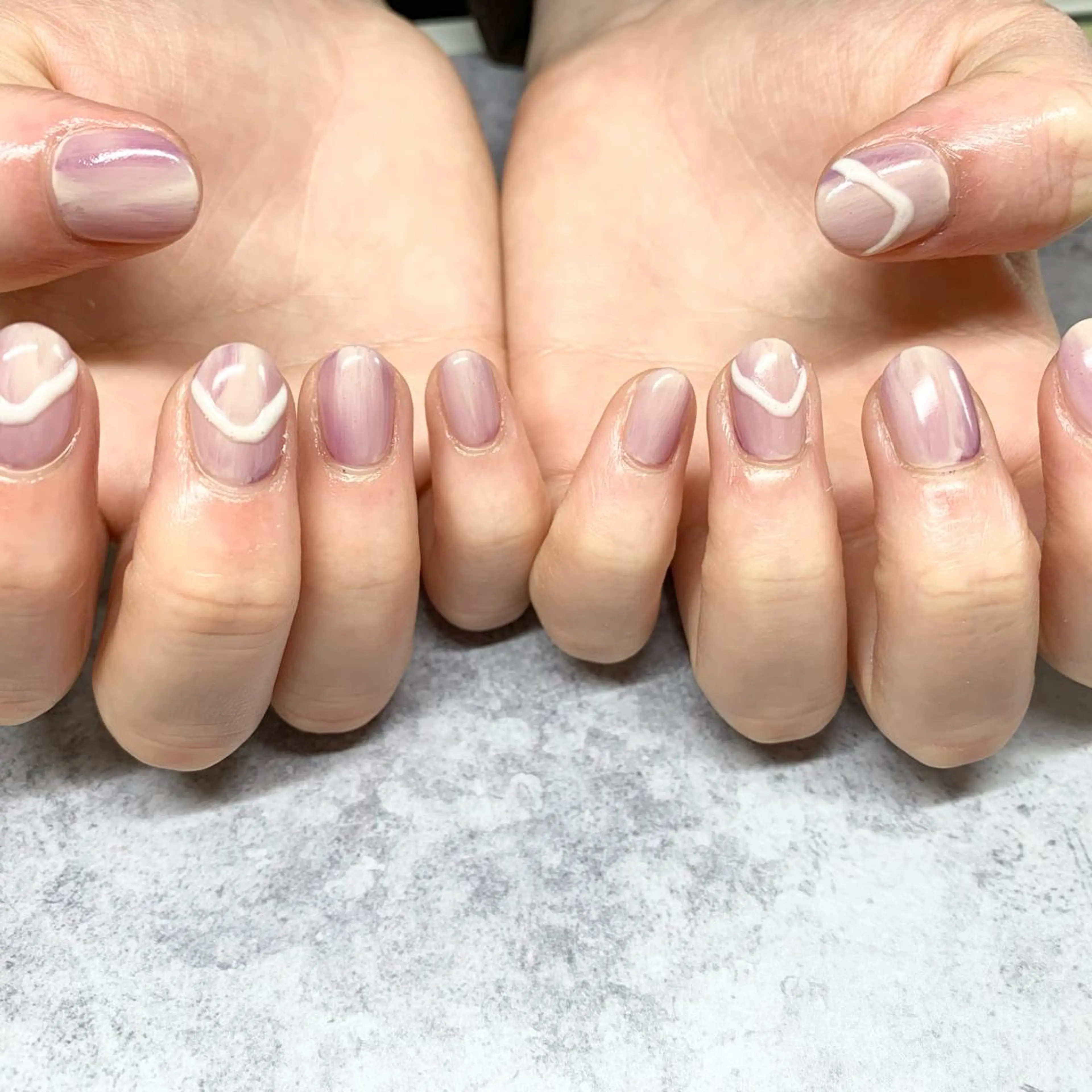 ネイル ハンドネイル ウシク ミユキのネイルデザイン