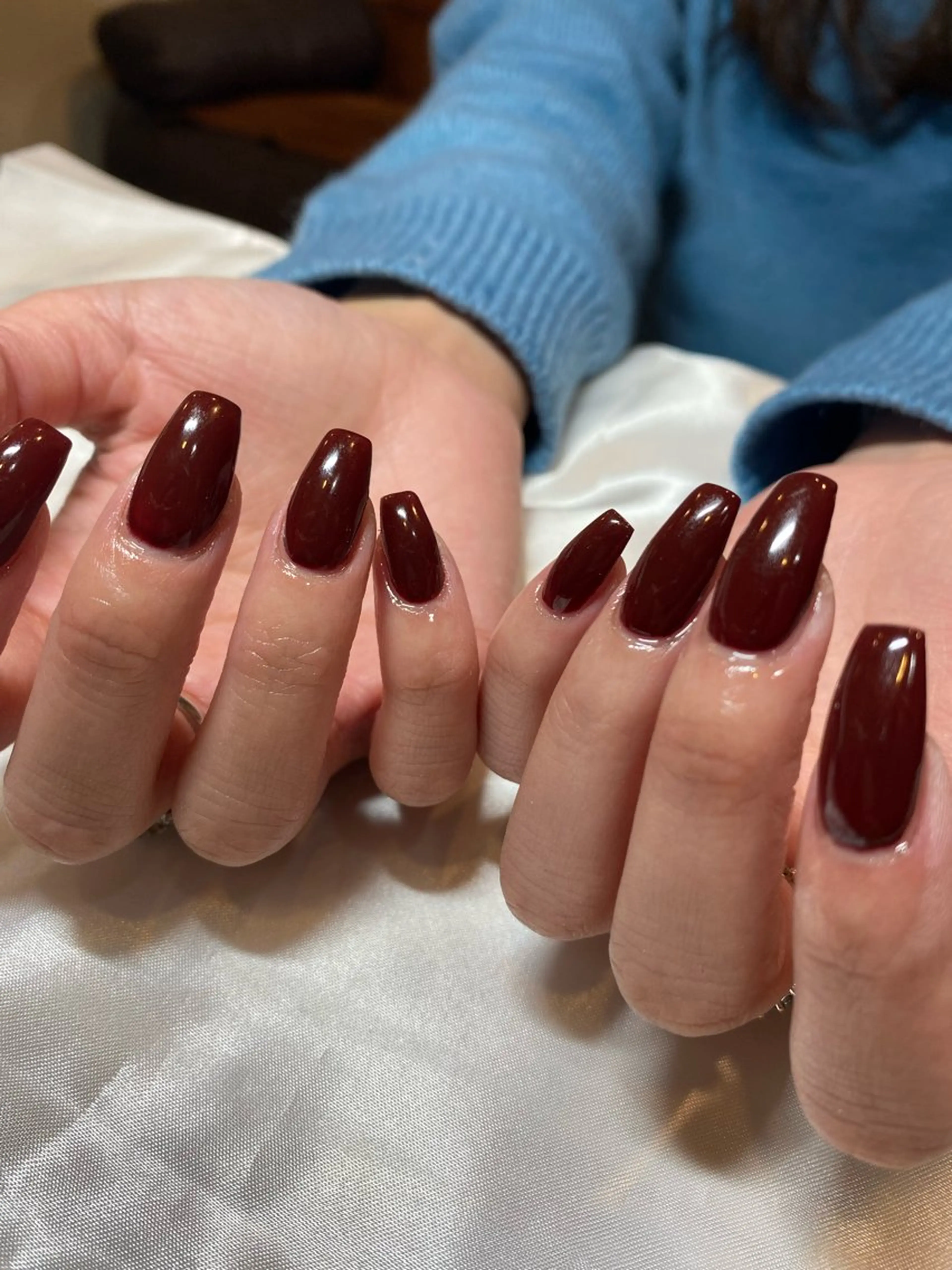 ネイル ボルドー ハンドネイル REINA ルレイル心斎橋のネイルデザイン