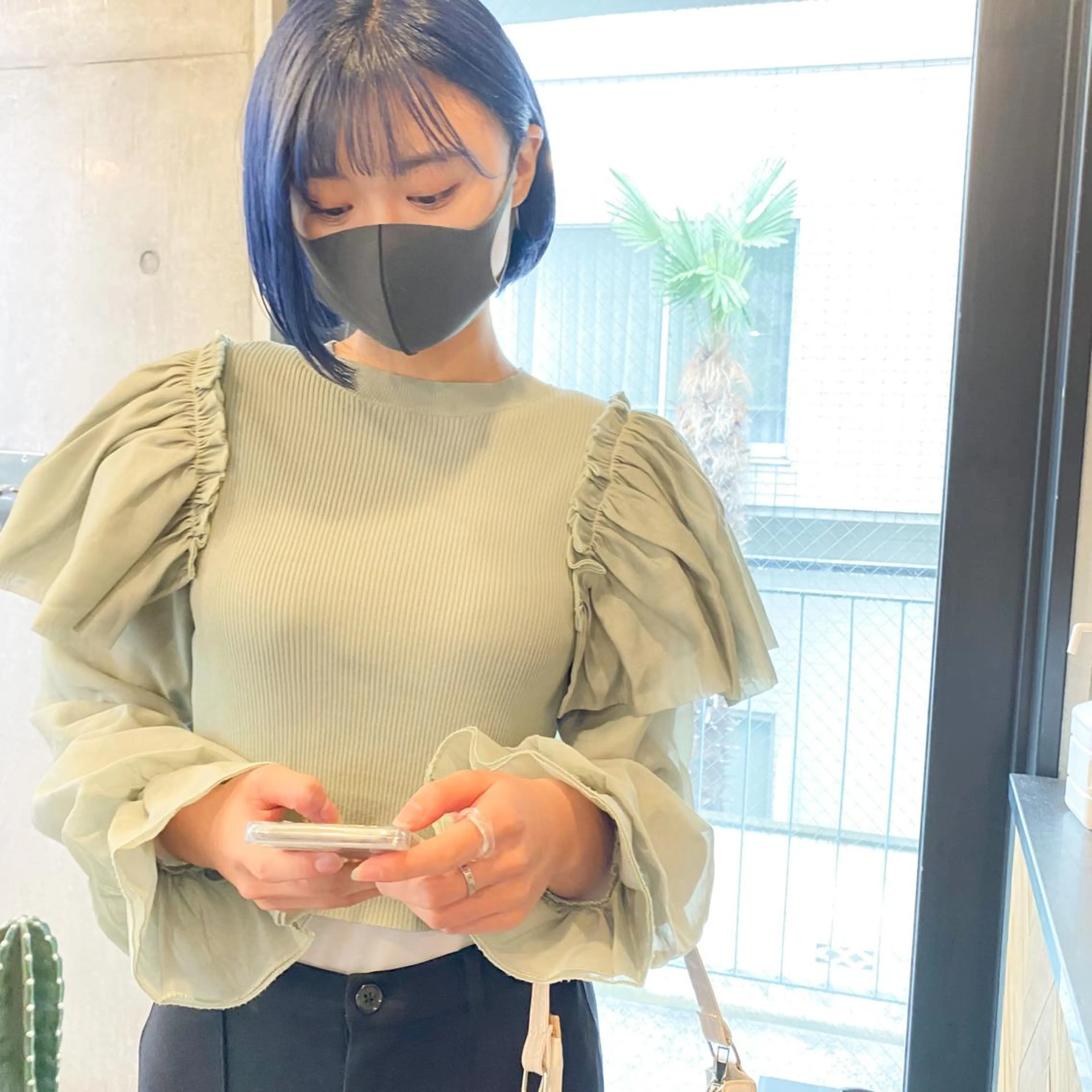 ショート カラー 艶髪ブリーチ 永井竜也のヘアスタイル
