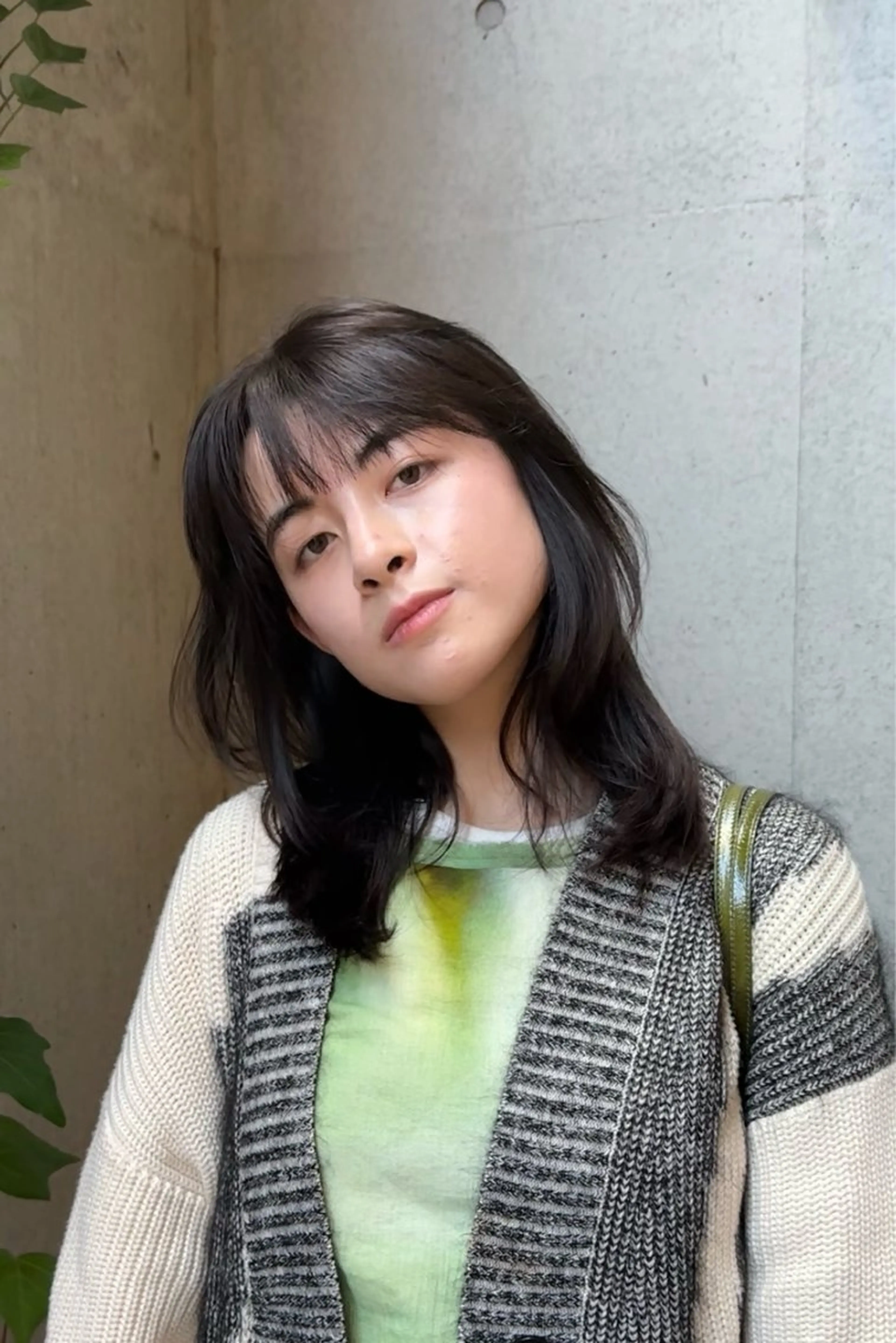 ミディアム カラー 似合わせカット /パーマ岡本淳平のヘアスタイル