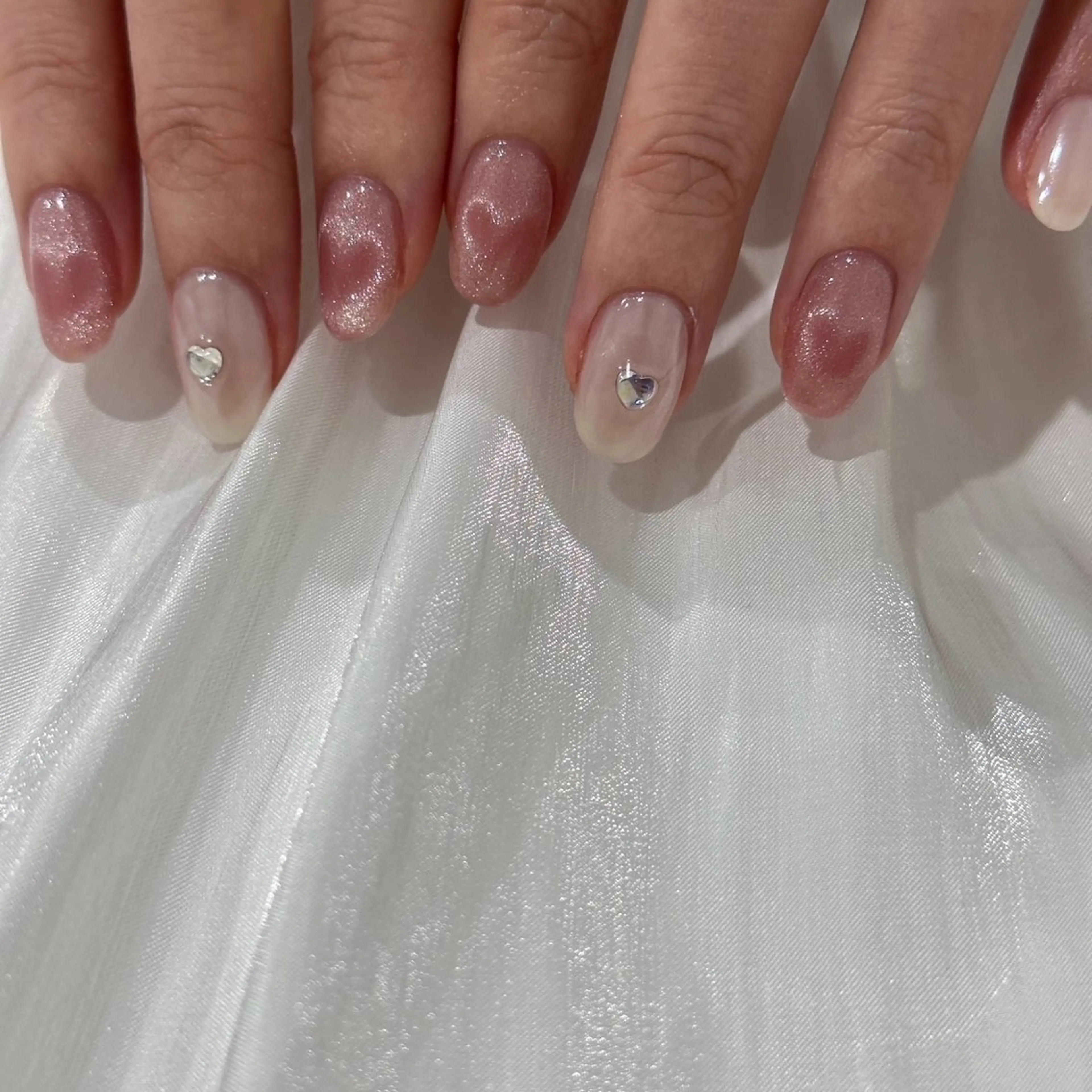 ネイル ハート マグネットネイル cyaan所属・nail salon Cyaanのネイルデザイン
