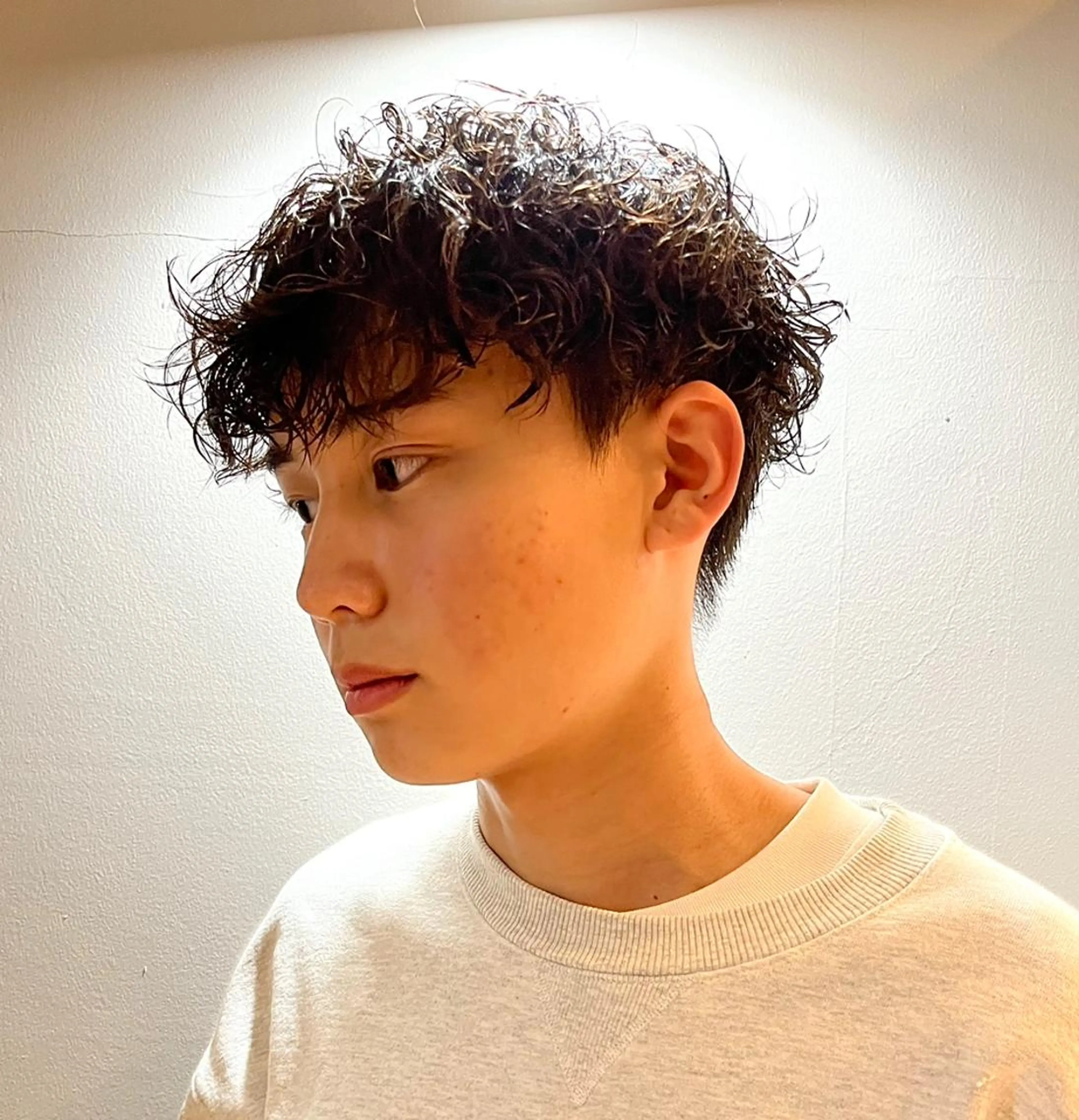 パーマ メンズ パーマ 猪原 海斗メンズパーマのヘアスタイル