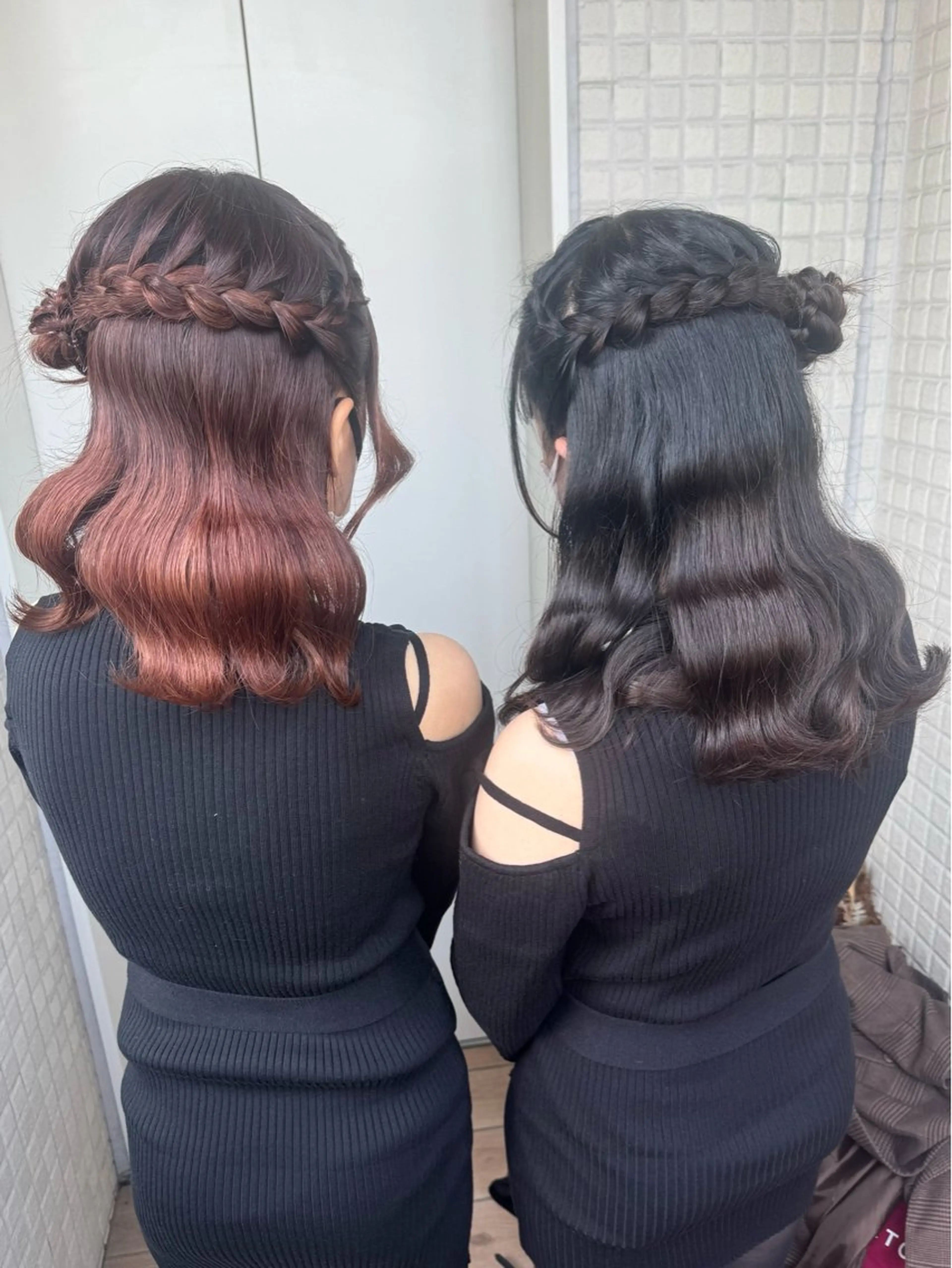 ヘアアレンジ ヘアセット 縮毛矯正/ブラウン カラー/ヘアメひふみのヘアスタイル