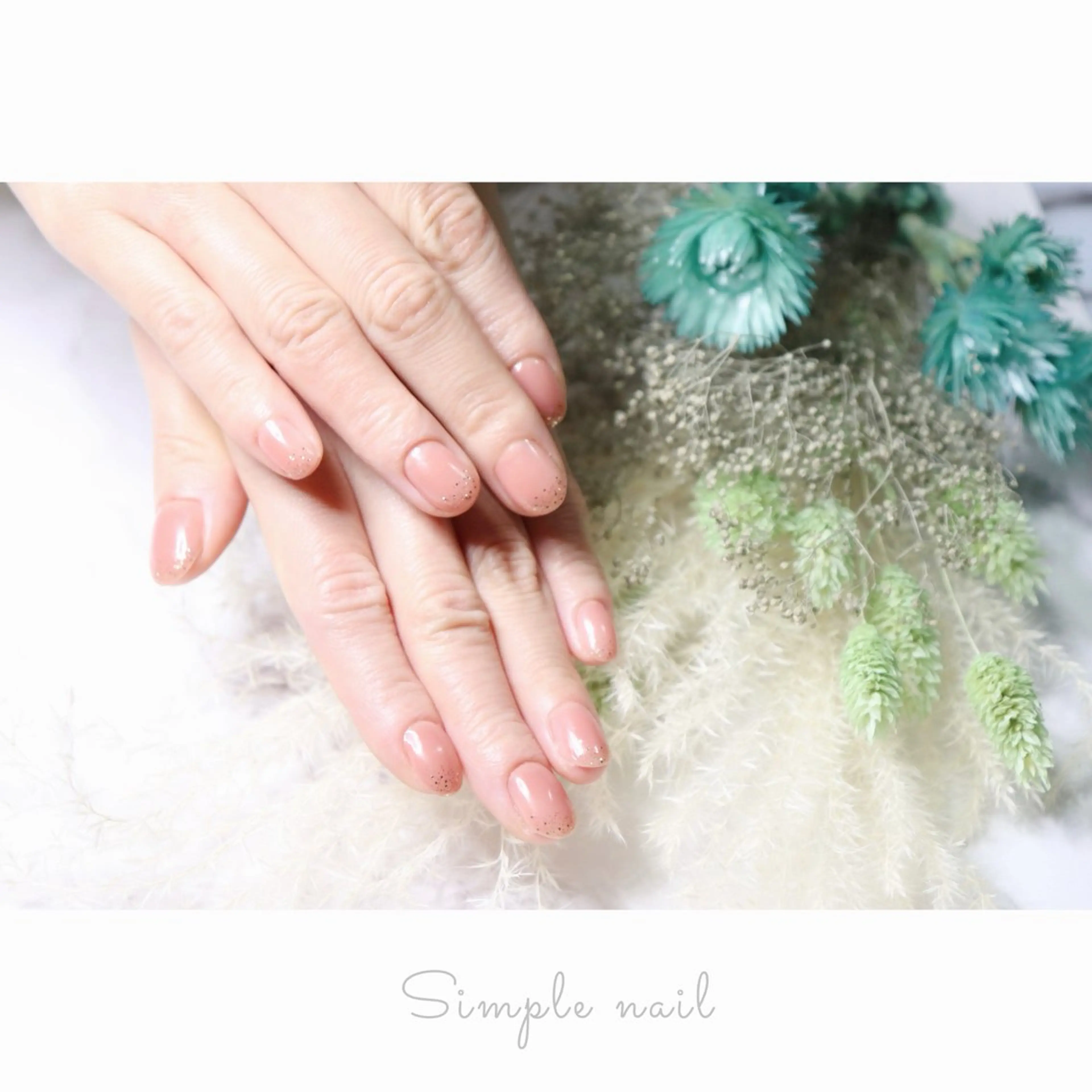 ネイル ラメ(グリッター) ワンカラーネイル ハンドネイル ハンドケア mapple nailのネイルデザイン