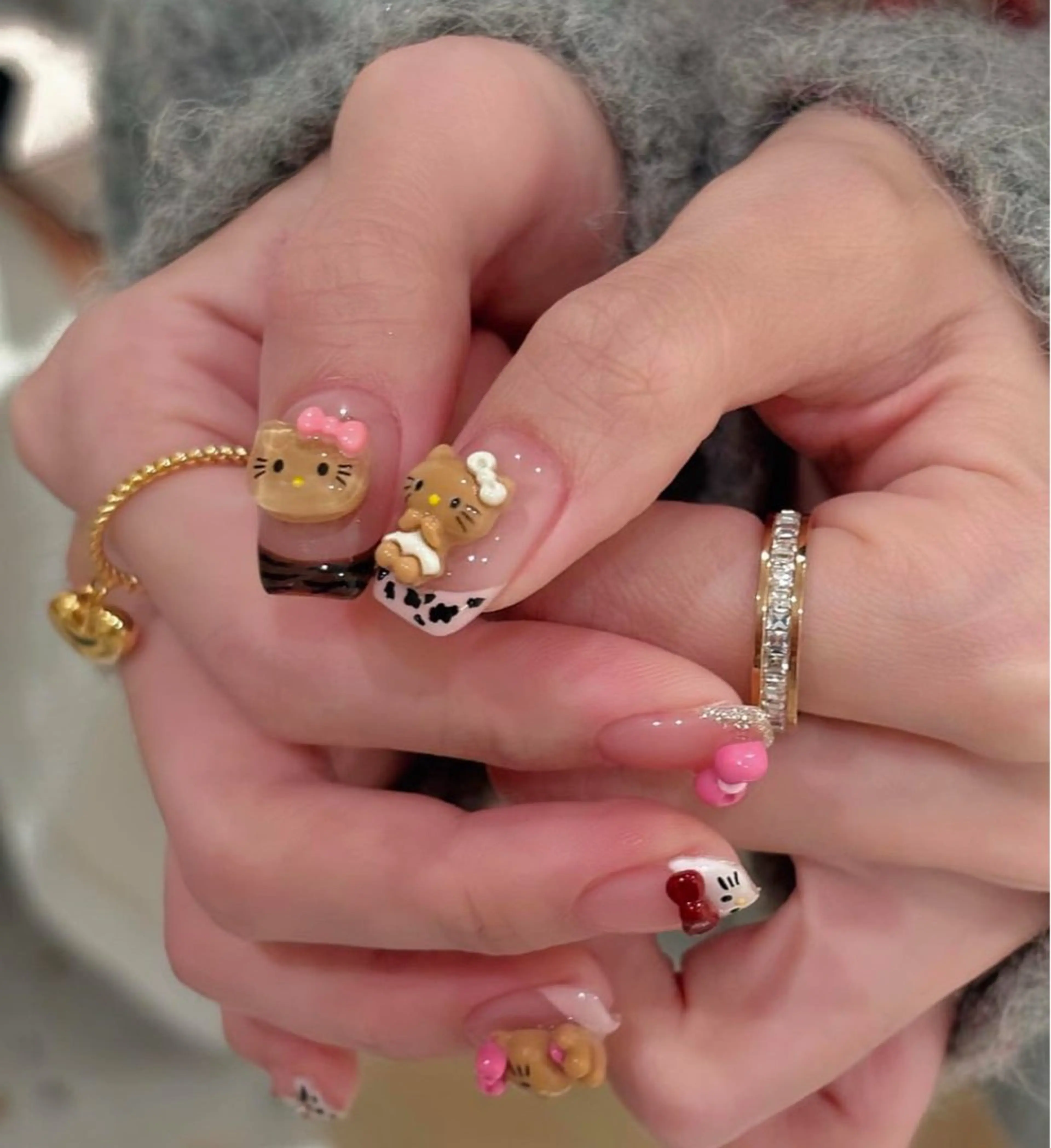 ネイル アートネイル オーロラネイル チークネイル フレンチネイル ガラスフレンチ ハンドネイル 🎀🎀YooLi Nail Salonのネイルデザイン