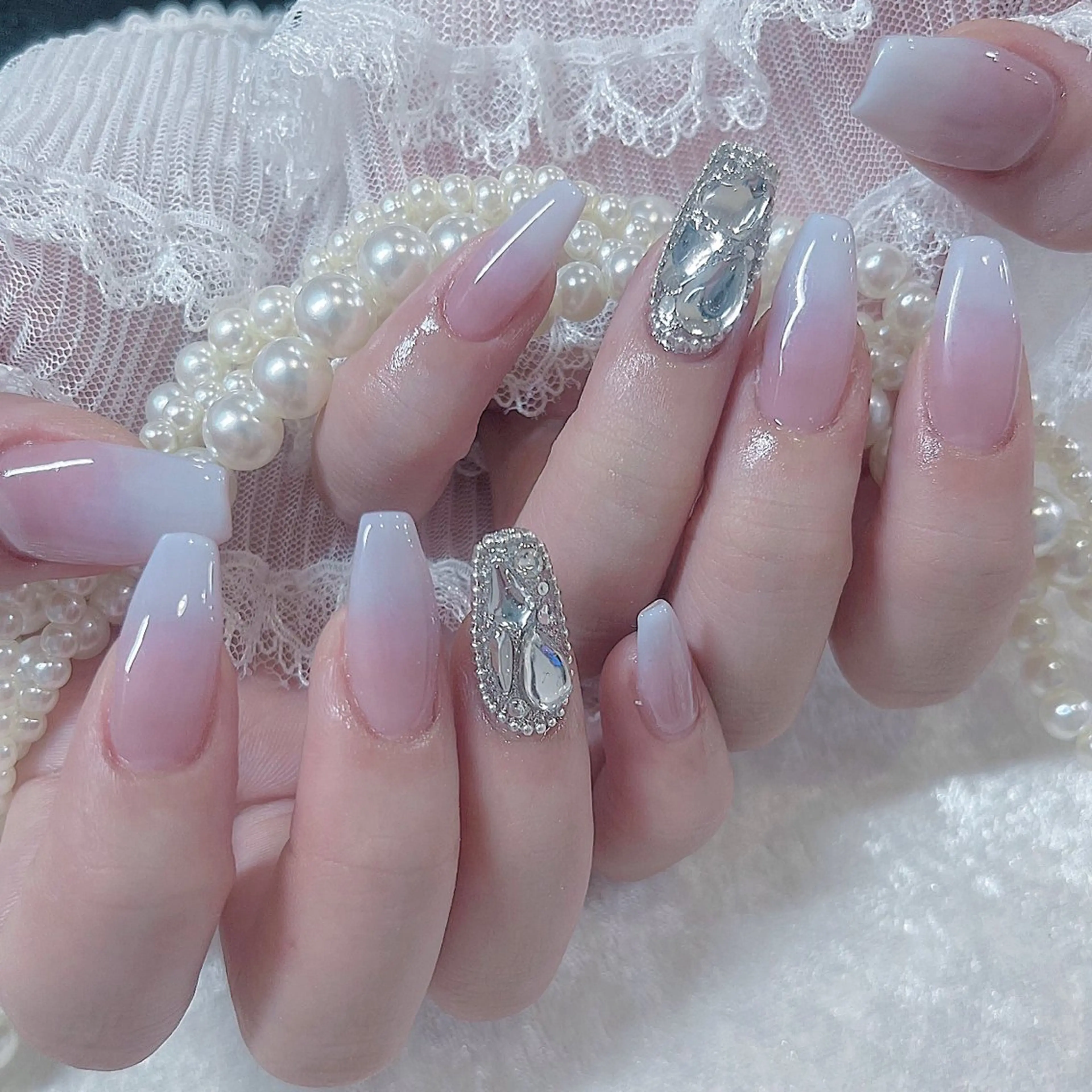ネイル ハンドネイル Maya 🧊🫧‪のネイルデザイン