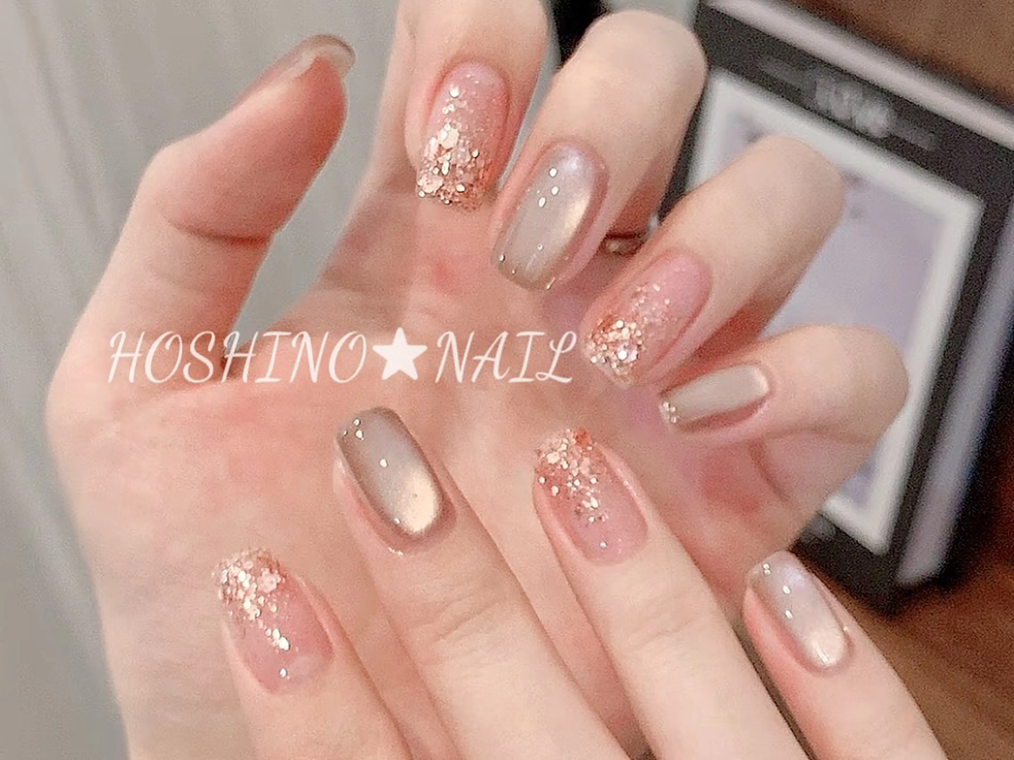 ネイル オーロラネイル チークネイル ドット フットネイル フレンチネイル ハンドネイル ★HOSHINO NAIL★新宿店のネイルデザイン