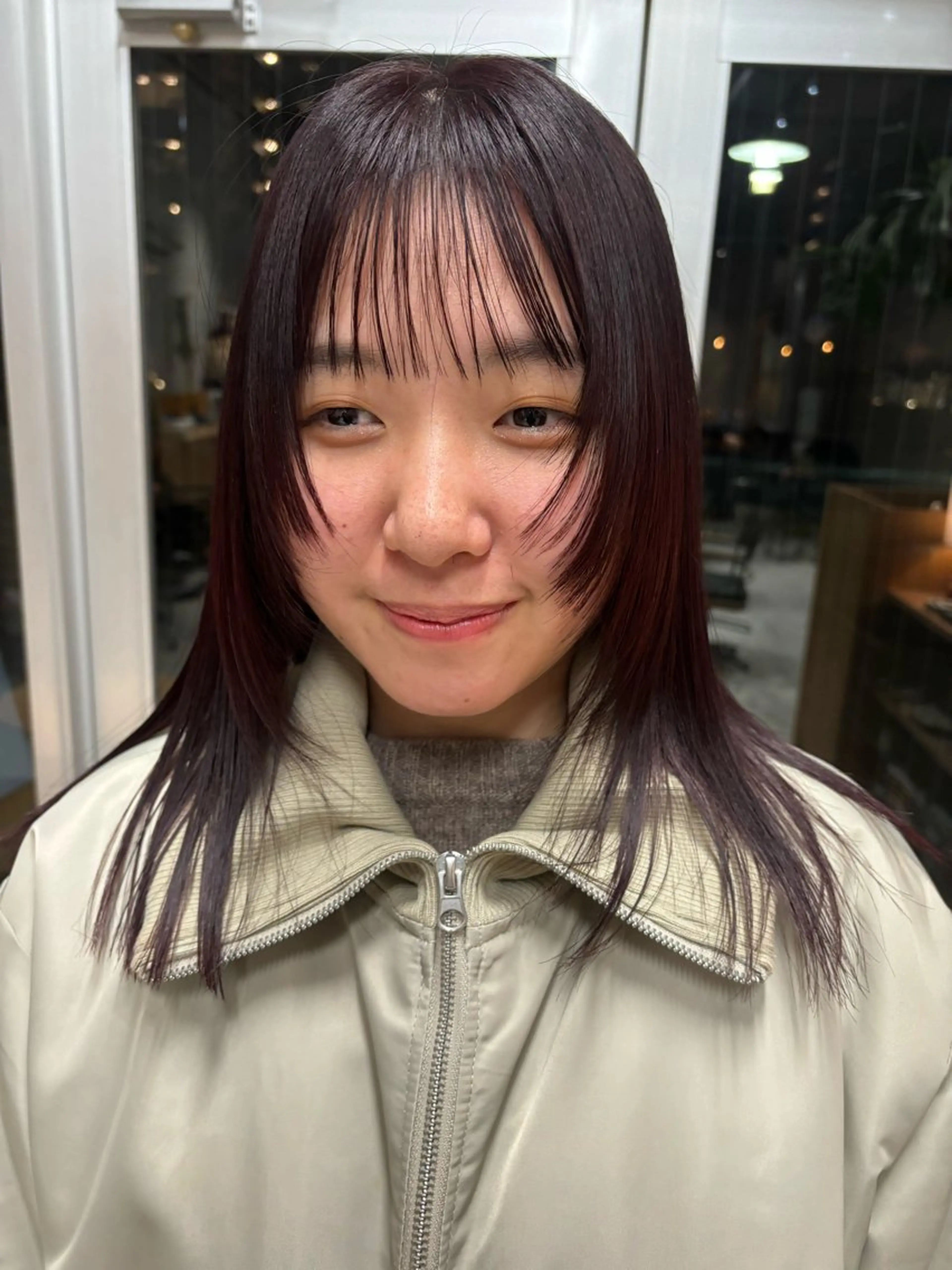 ミディアム カット ヘアカラー トリートメント TAKE💫 ボブ.レイヤーのヘアスタイル