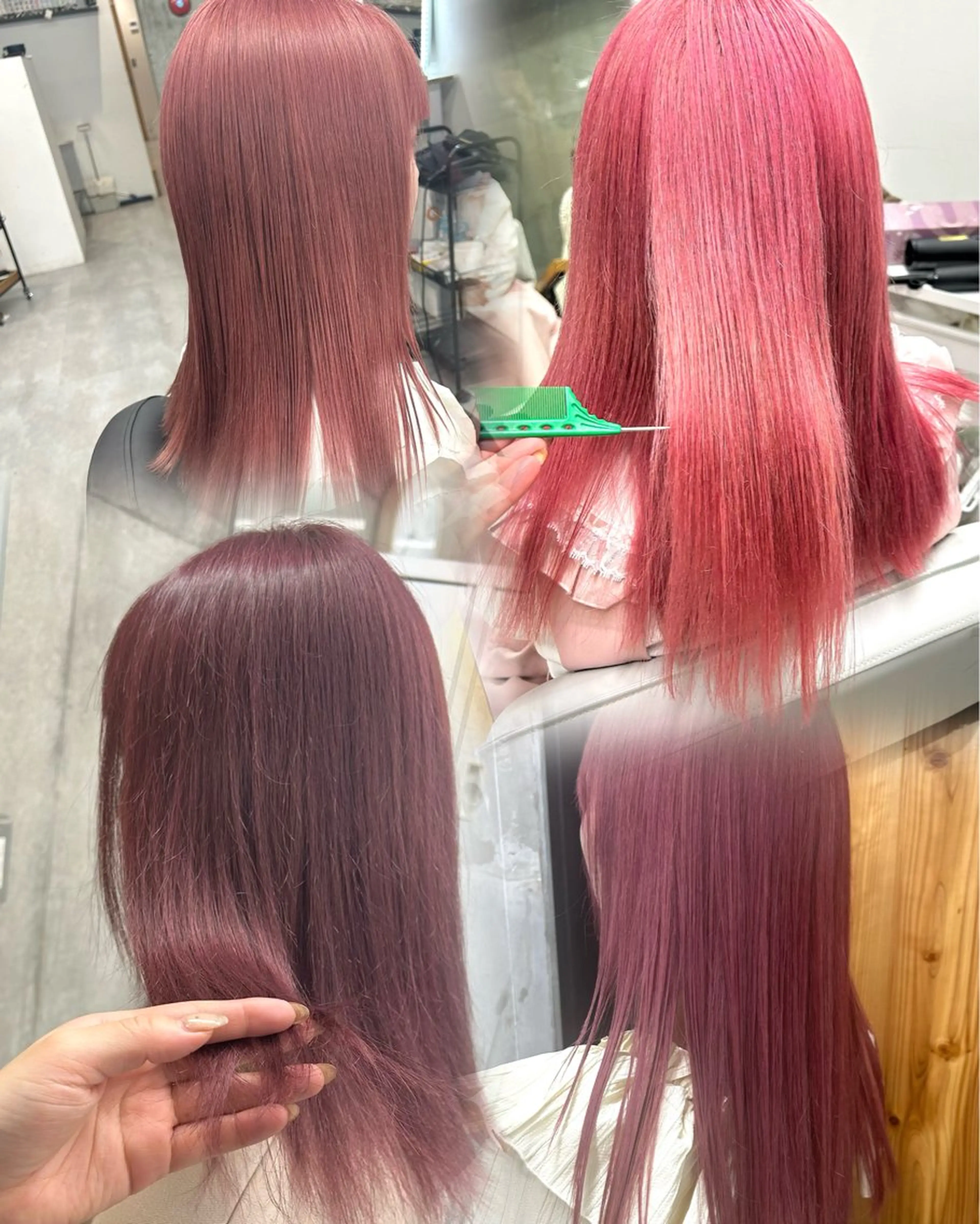 ミディアム カラー カット ヘアカラー トリートメント ✨ブリーチ特化✨ 💚Acchon💚のヘアスタイル