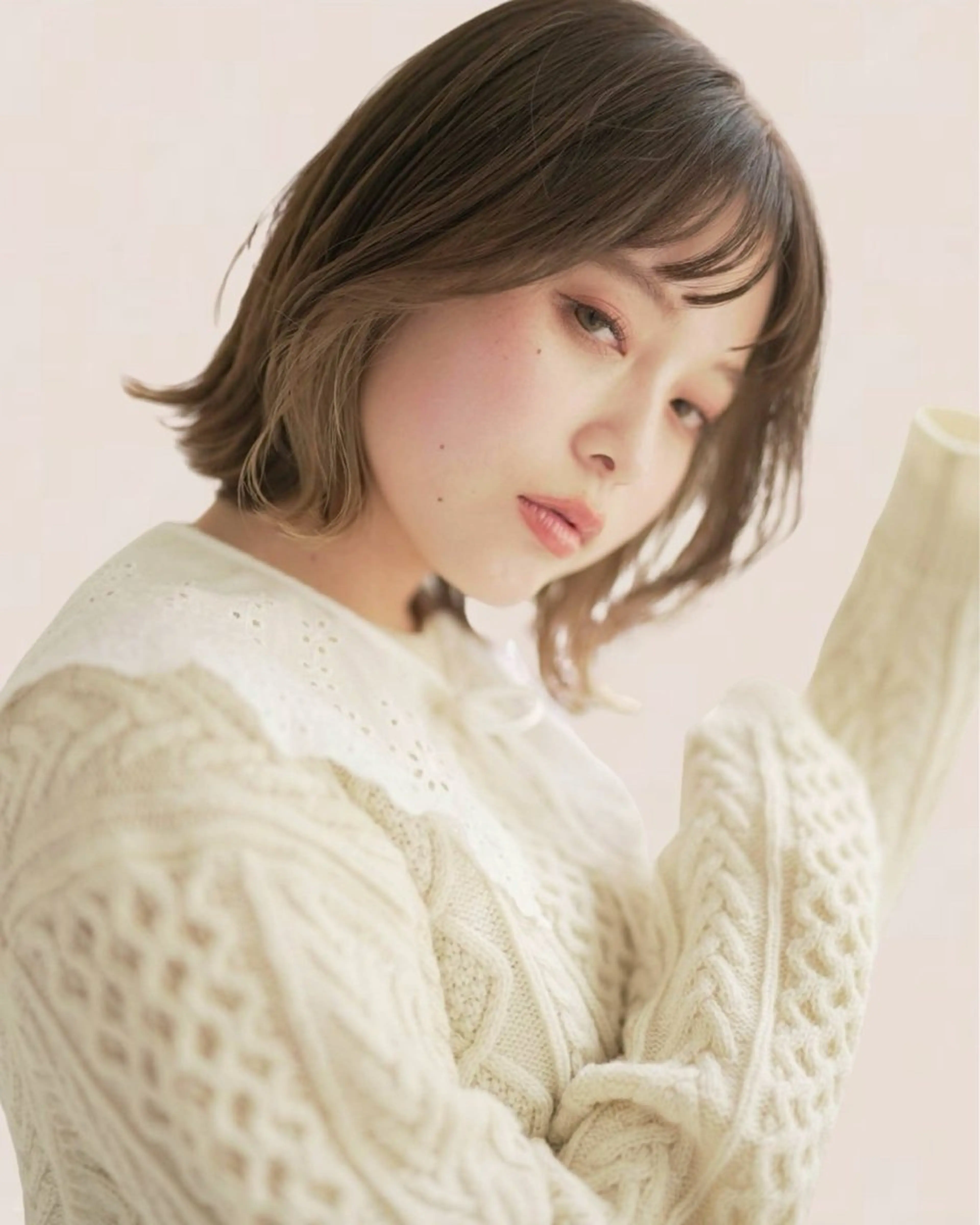 ミディアム カラー Joule 建山美友のヘアスタイル