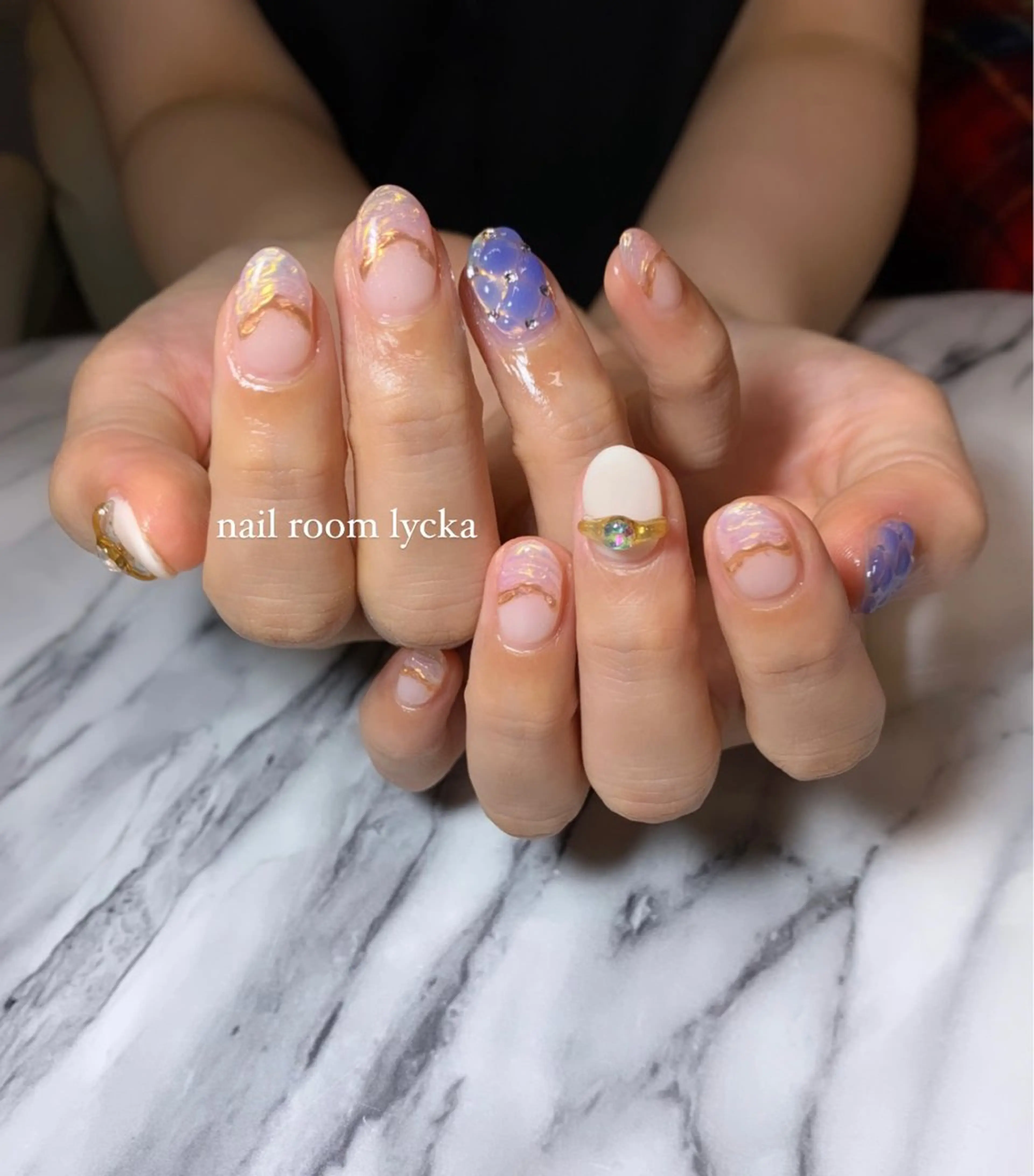 ネイル ﾈｲﾙﾙｰﾑﾘｯｶ 𝐦𝐚𝐲𝐮のネイルデザイン