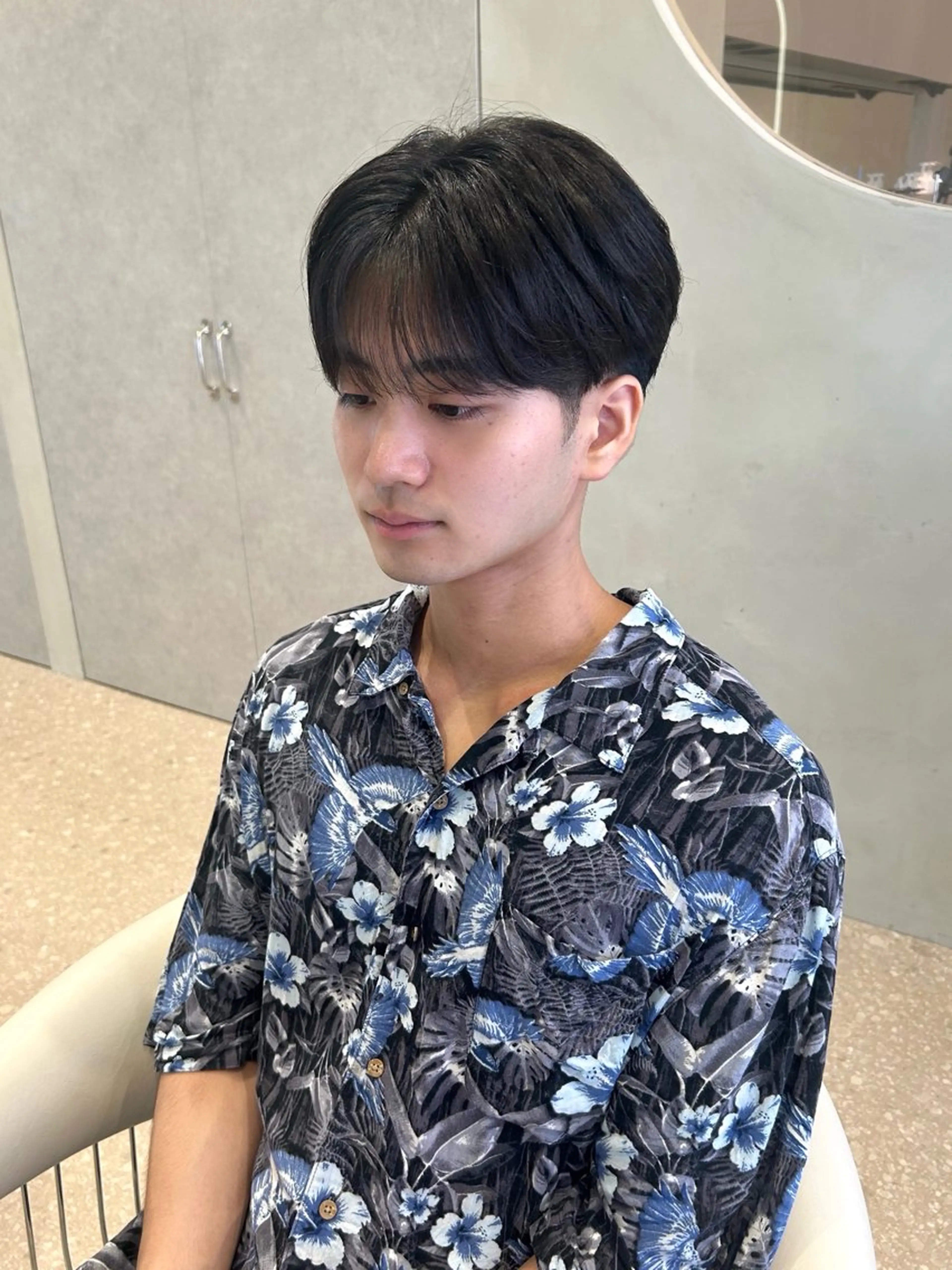 メンズ カット ヘアカラー Luce横浜店所属・yuu 🪴 透明感 カラー/メンズパーマのヘアスタイル