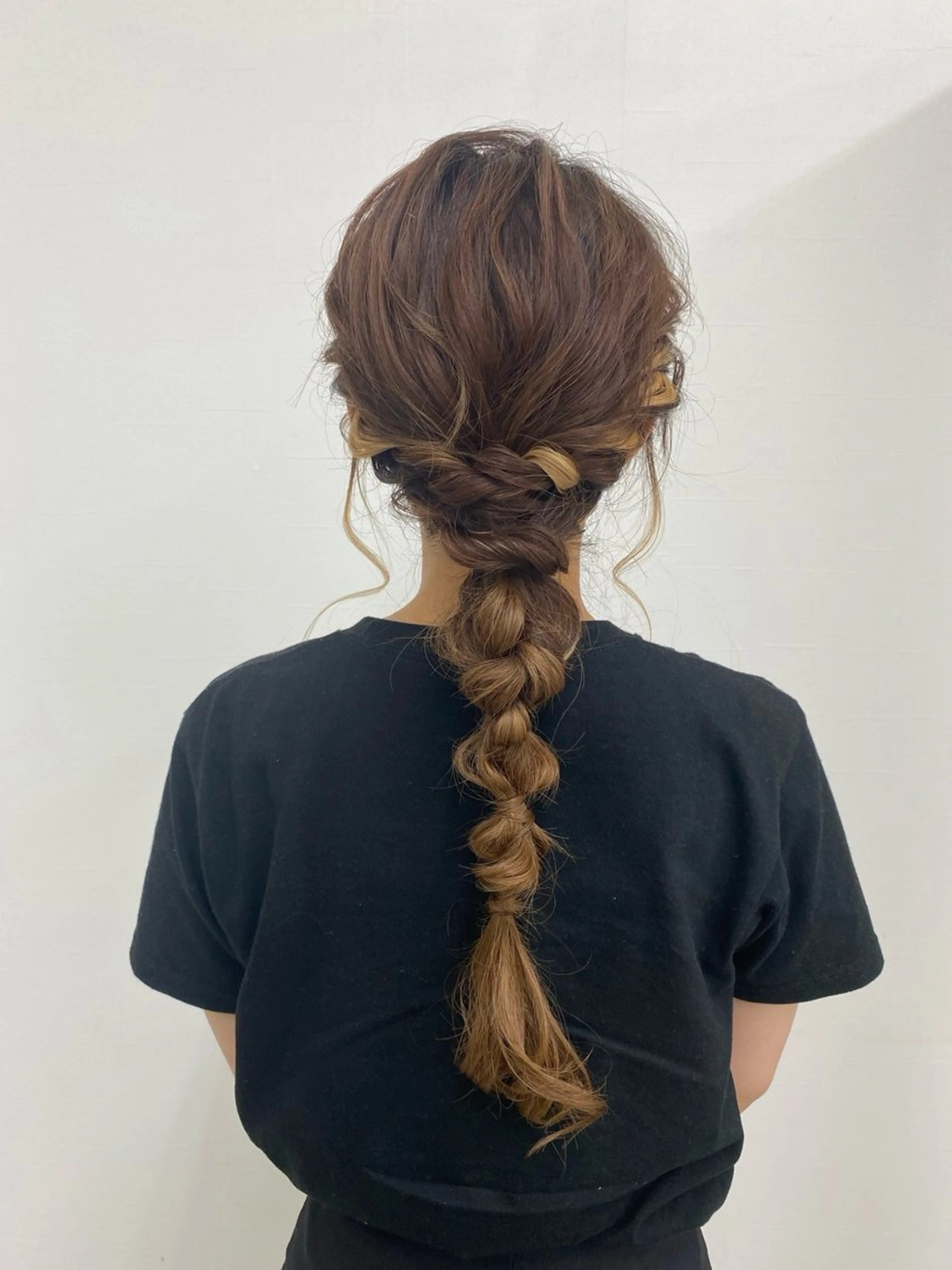 ヘアアレンジ ヘアセット FILMS haru 暖色カラーのヘアスタイル