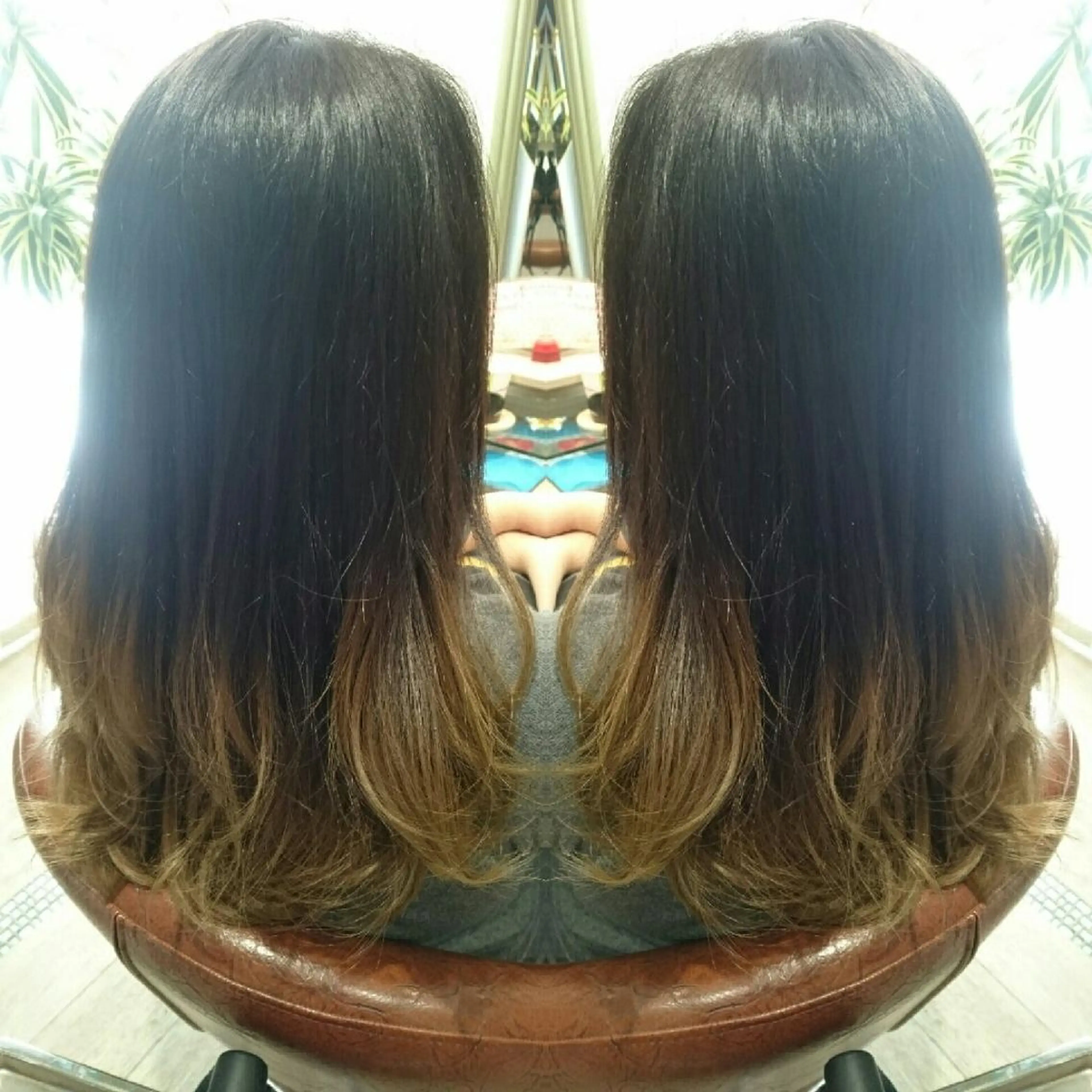 セミロング ロング カラー ヘアアレンジ 嶋田 ゆきのヘアスタイル