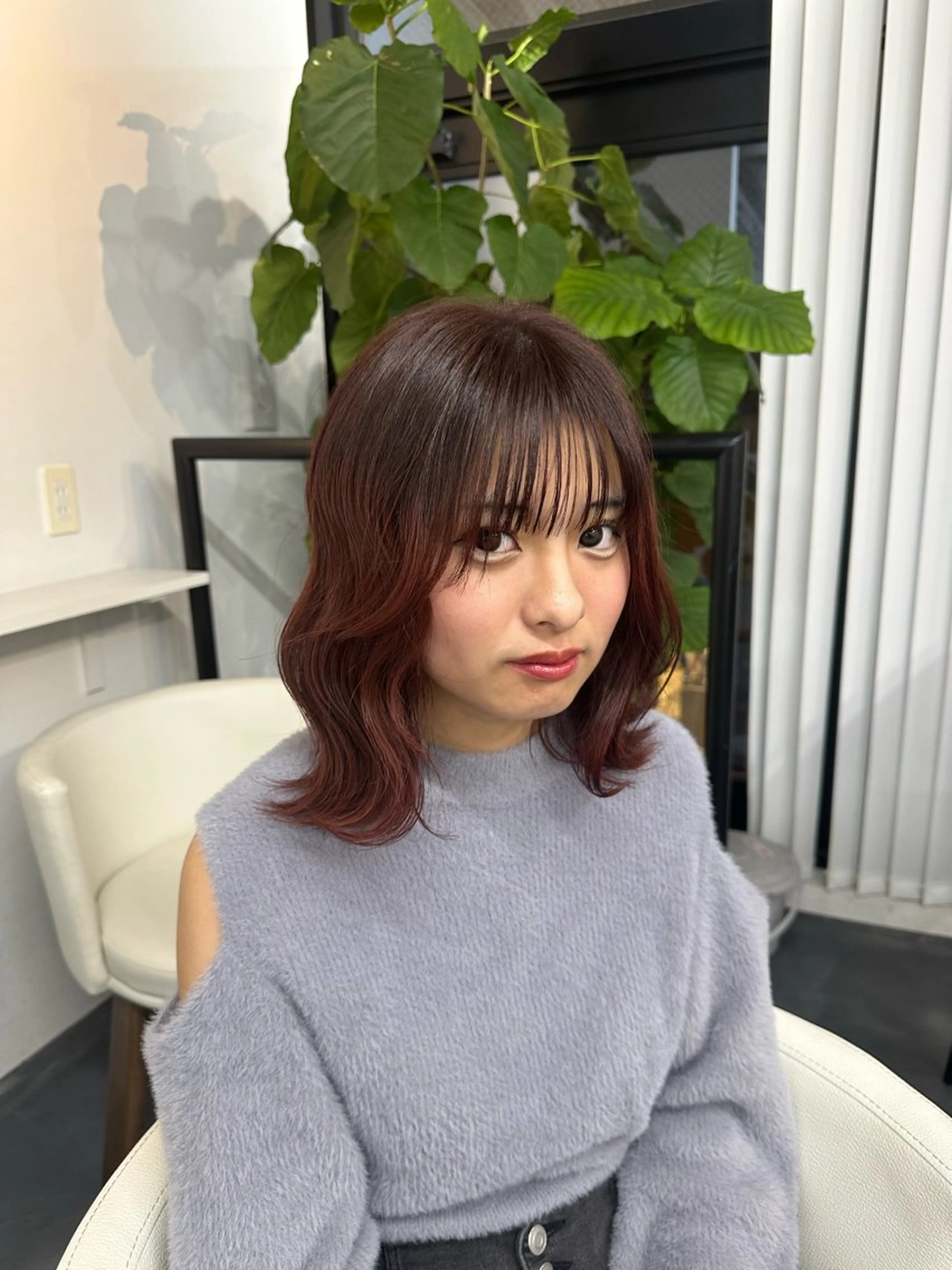 ミディアム Steed Tokyo所属・Steed /立川/ カラー/Futahaのヘアスタイル
