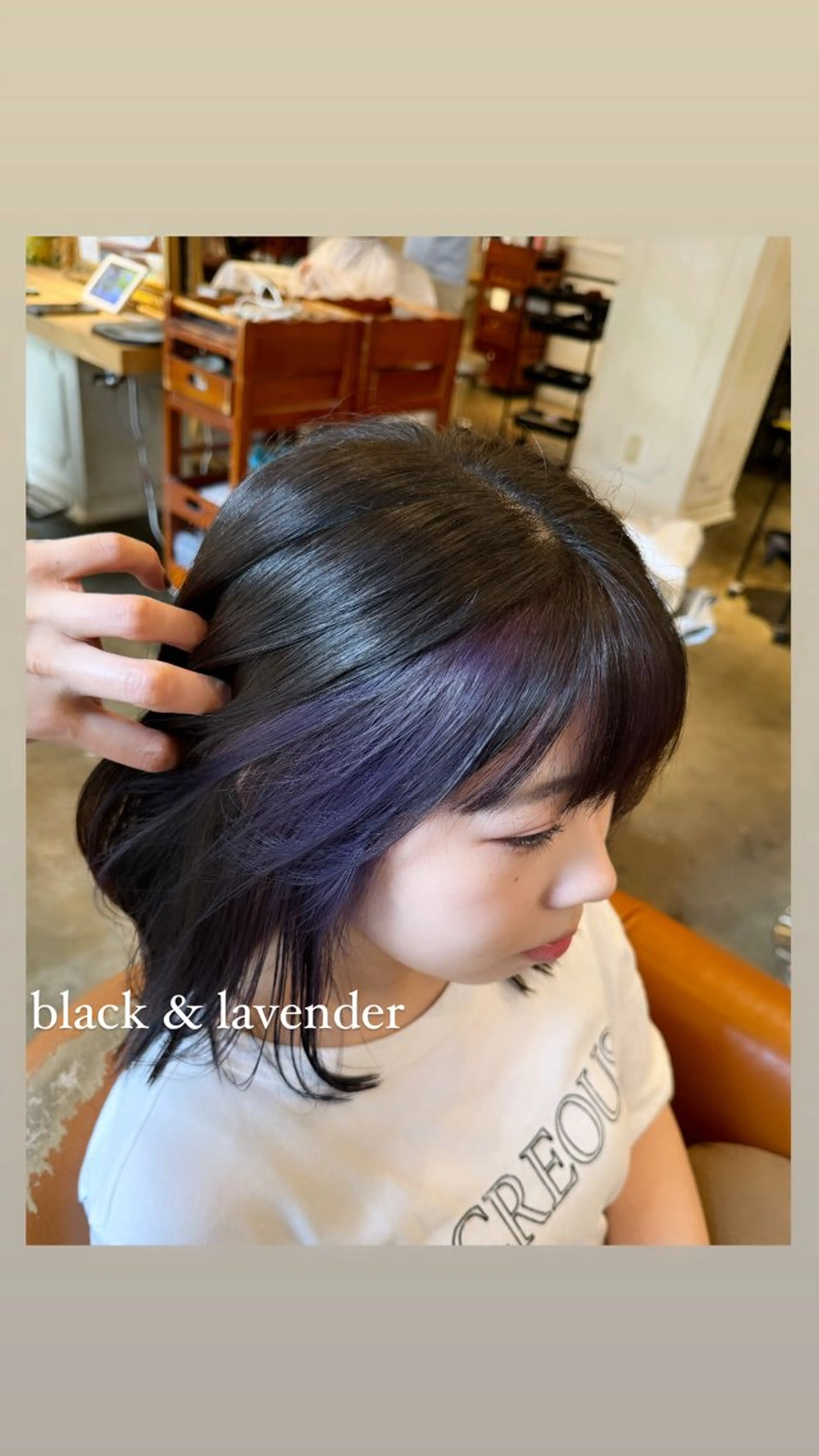 ミディアム カラー インナーカラー カット ヘアカラー トリートメント 銀座/ダブルカラー/ レイヤーカット/高梨のヘアスタイル