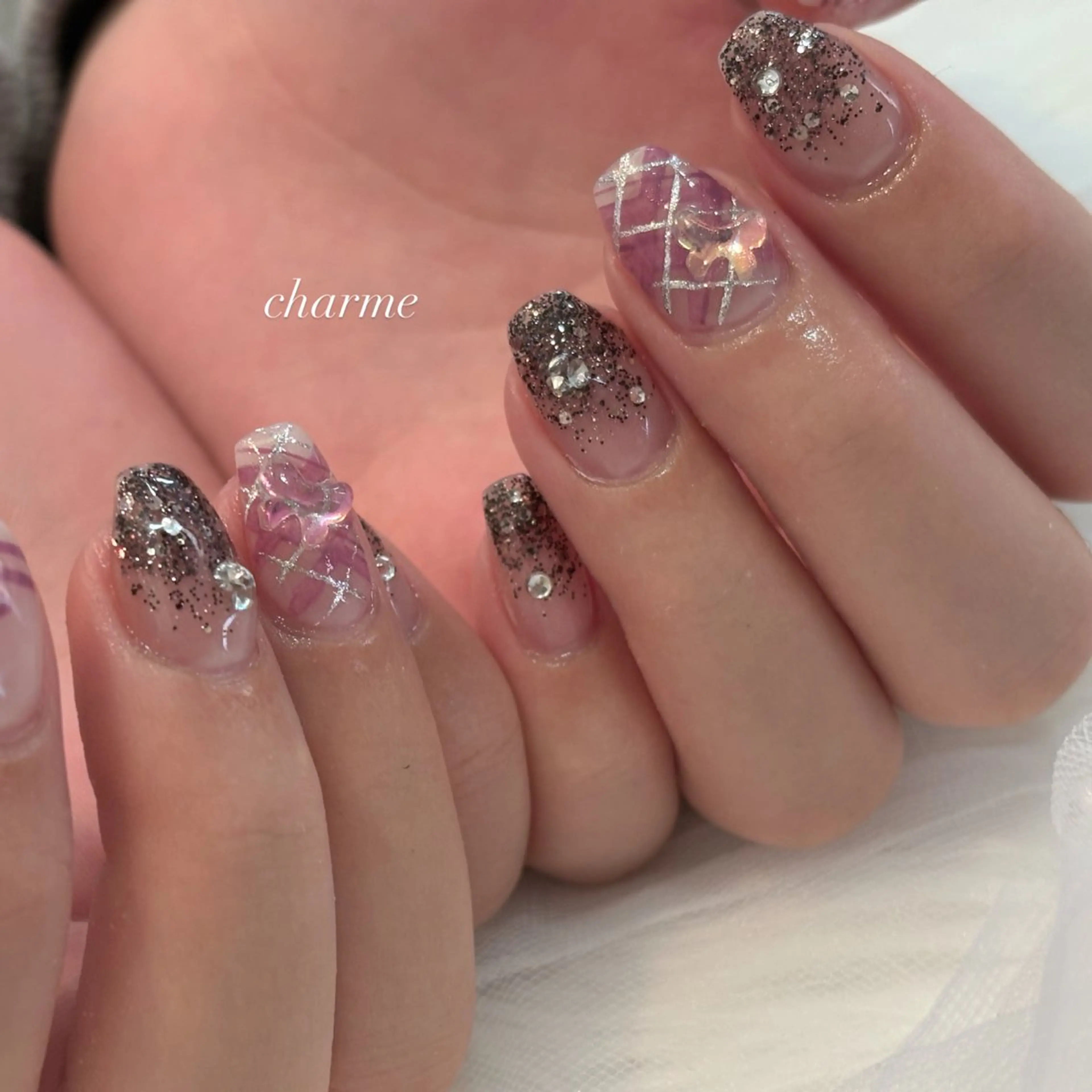 ネイル 持ち込み charme yuiのネイルデザイン