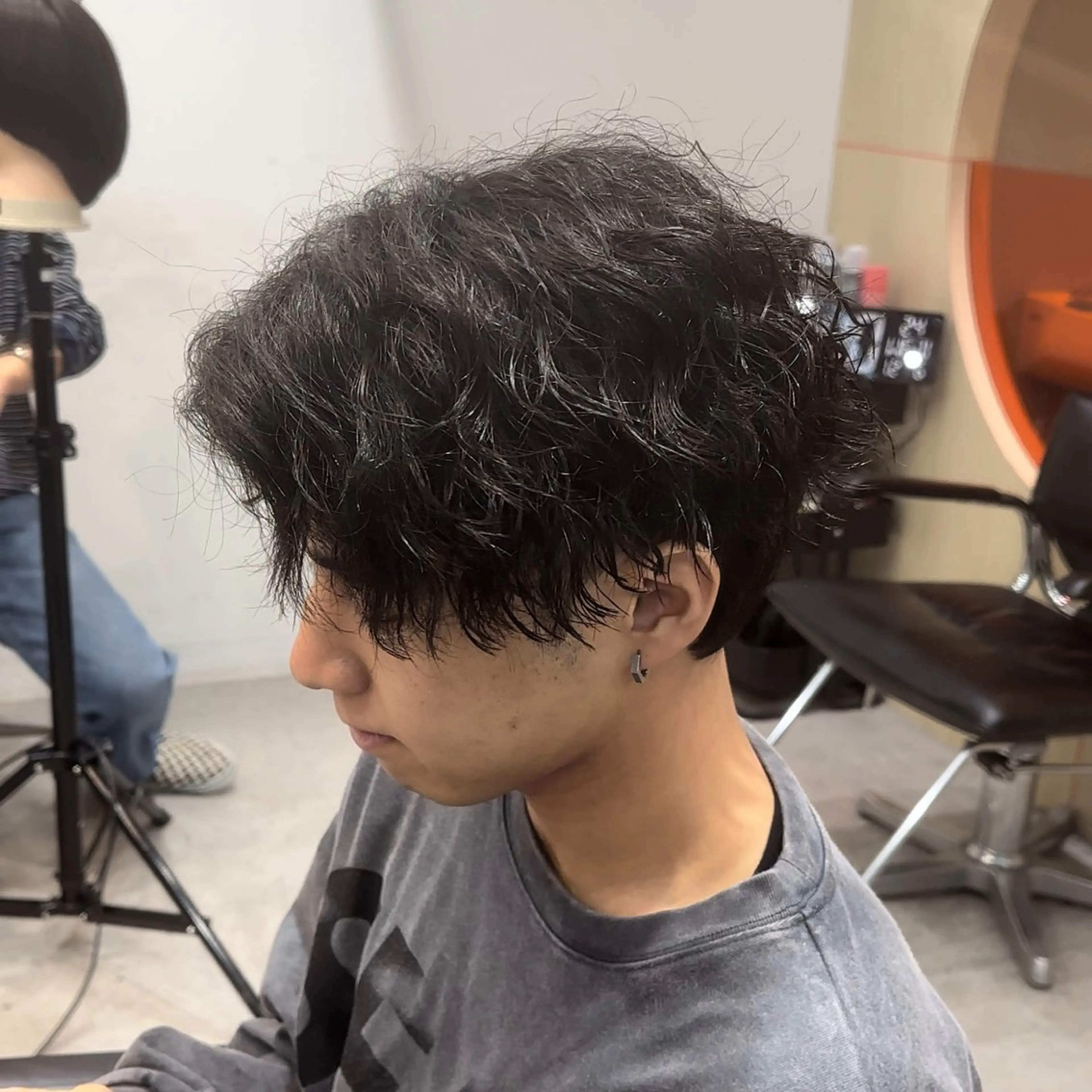 パーマ メンズ カット パーマ トリートメント 当日予約⭕️ fifth渋谷太田のヘアスタイル