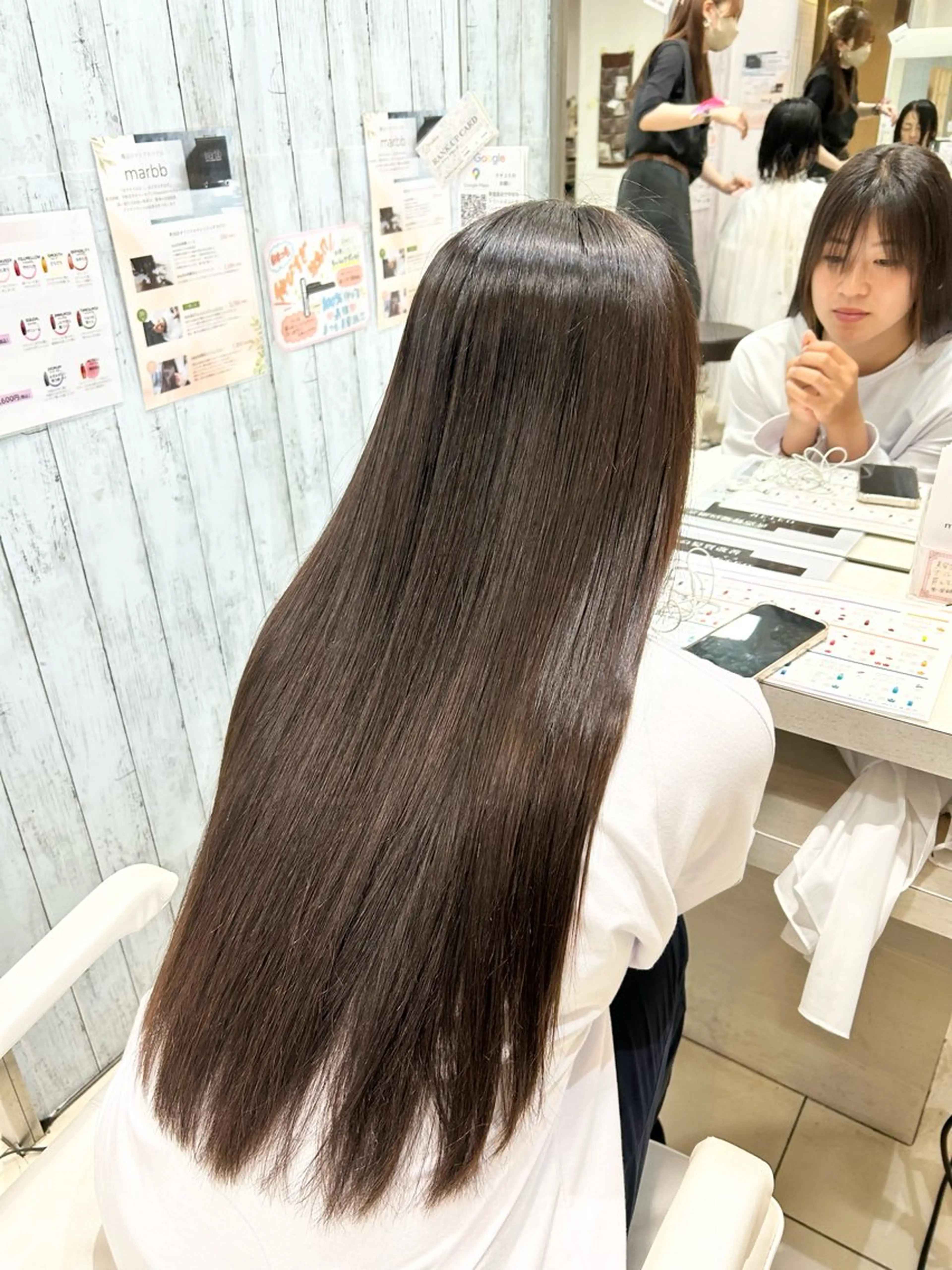 ロング ヘアカラー トリートメント 艶髪の神様 瀧田嵐士🇰🇷のヘアスタイル