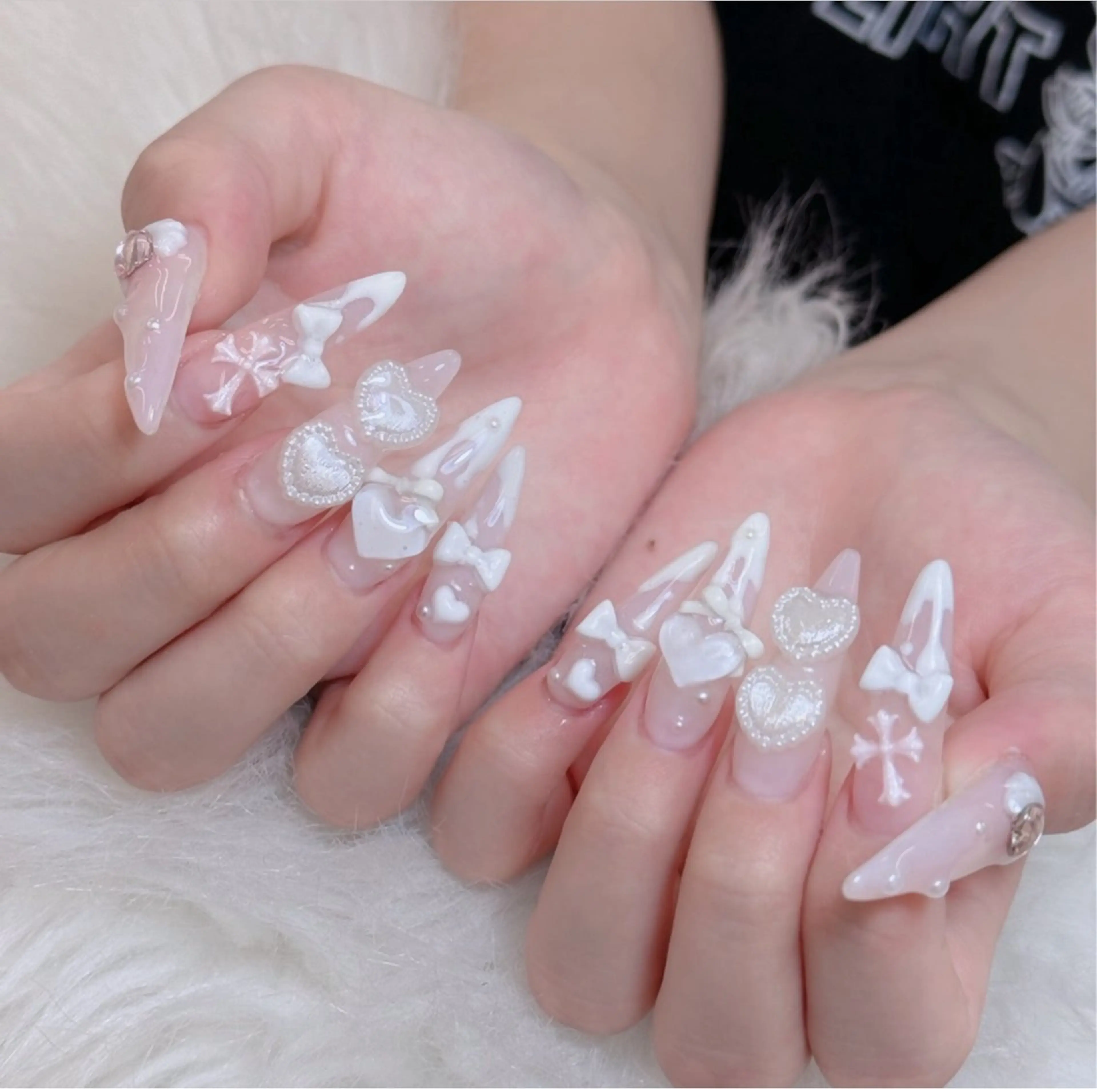 ネイル ジェルネイル 韓国ネイル マグネットネイル ネイルチップ 冬ネイル ハンドネイル Lenie Nailのネイルデザイン
