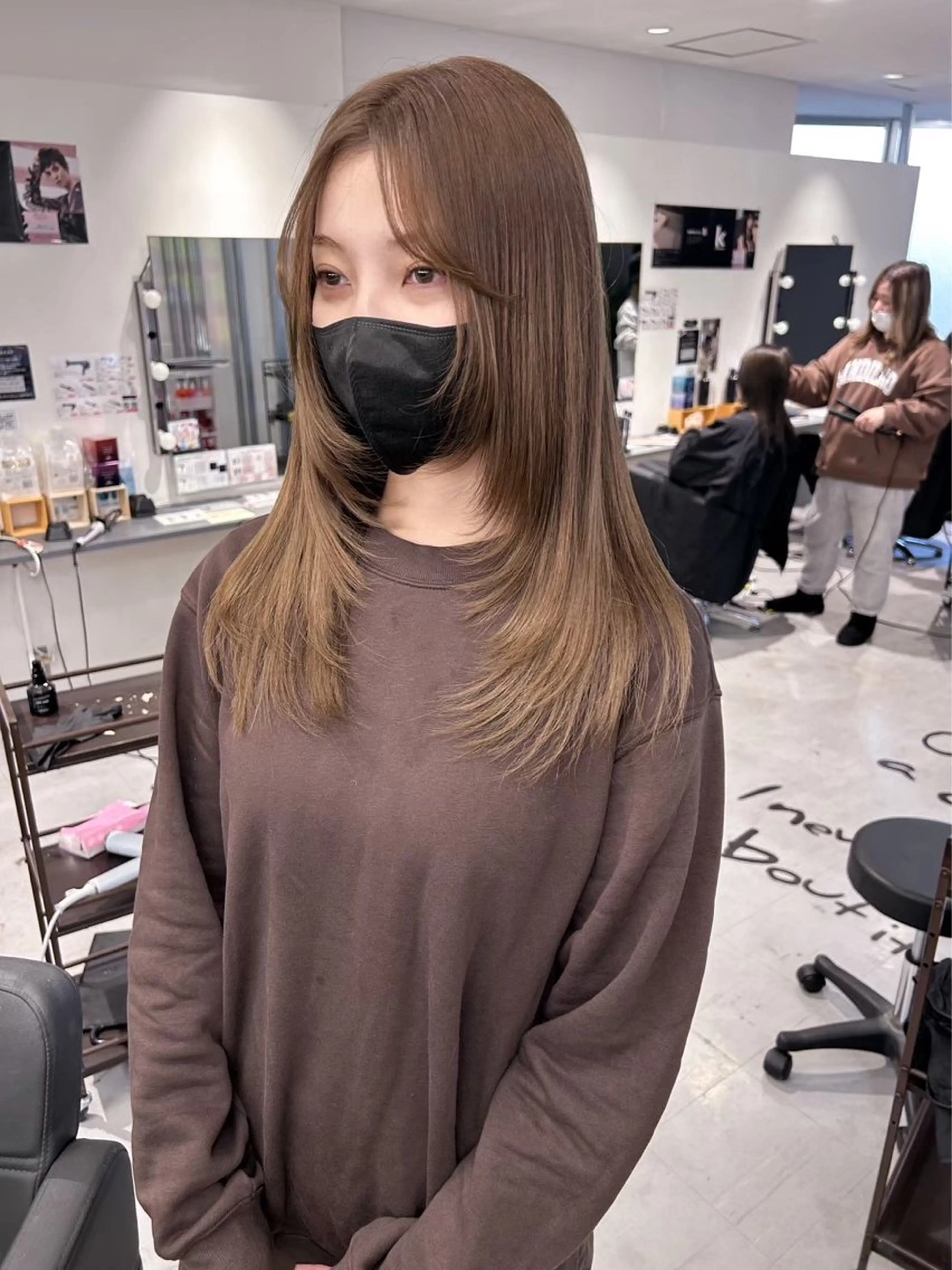ロング レイヤーカット king highlight&extensions梅田所属・髪質改善/似合わ せ/ダブルカラー盛田のヘアスタイル