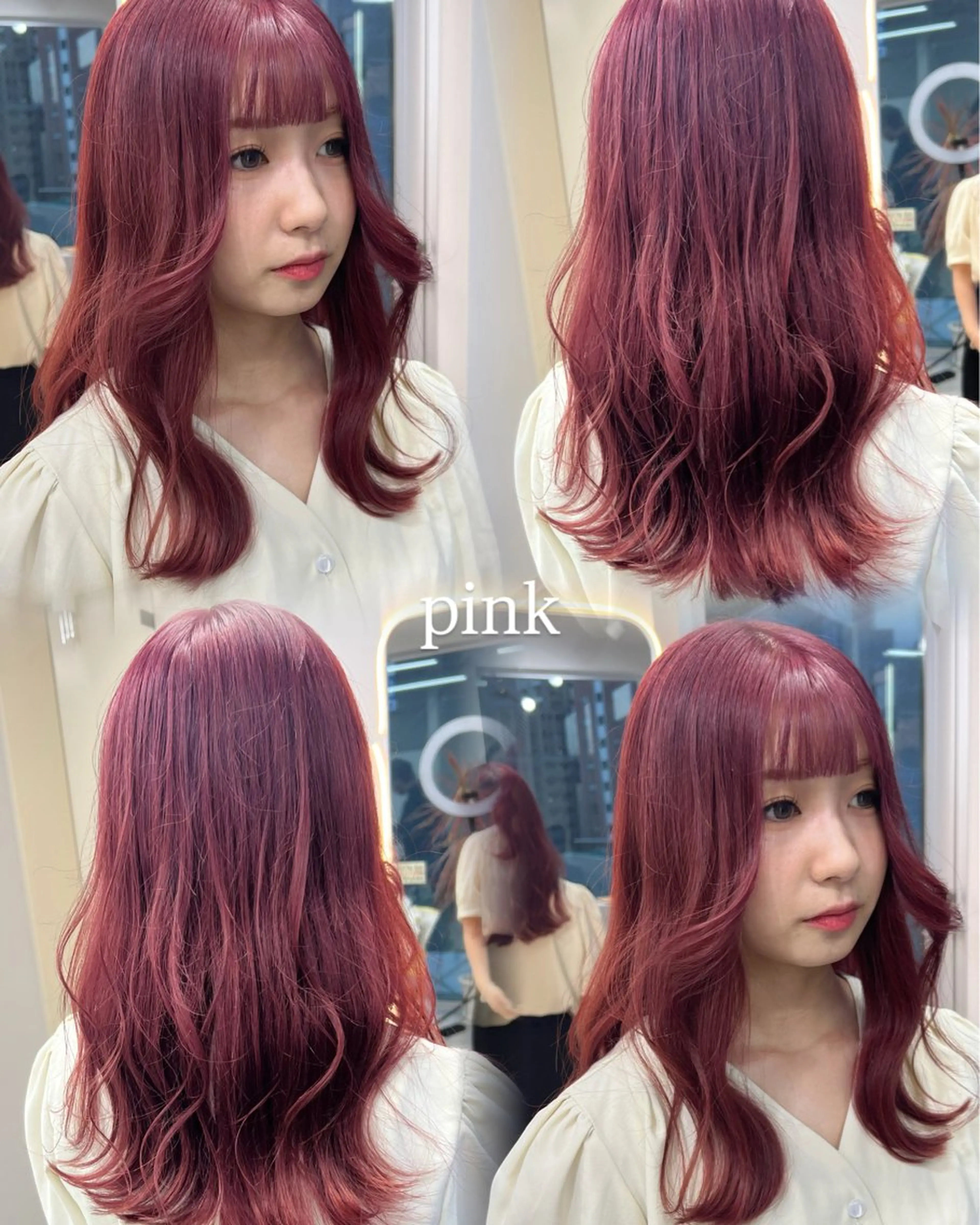 セミロング カット ヘアカラー maya レイヤーカットのヘアスタイル