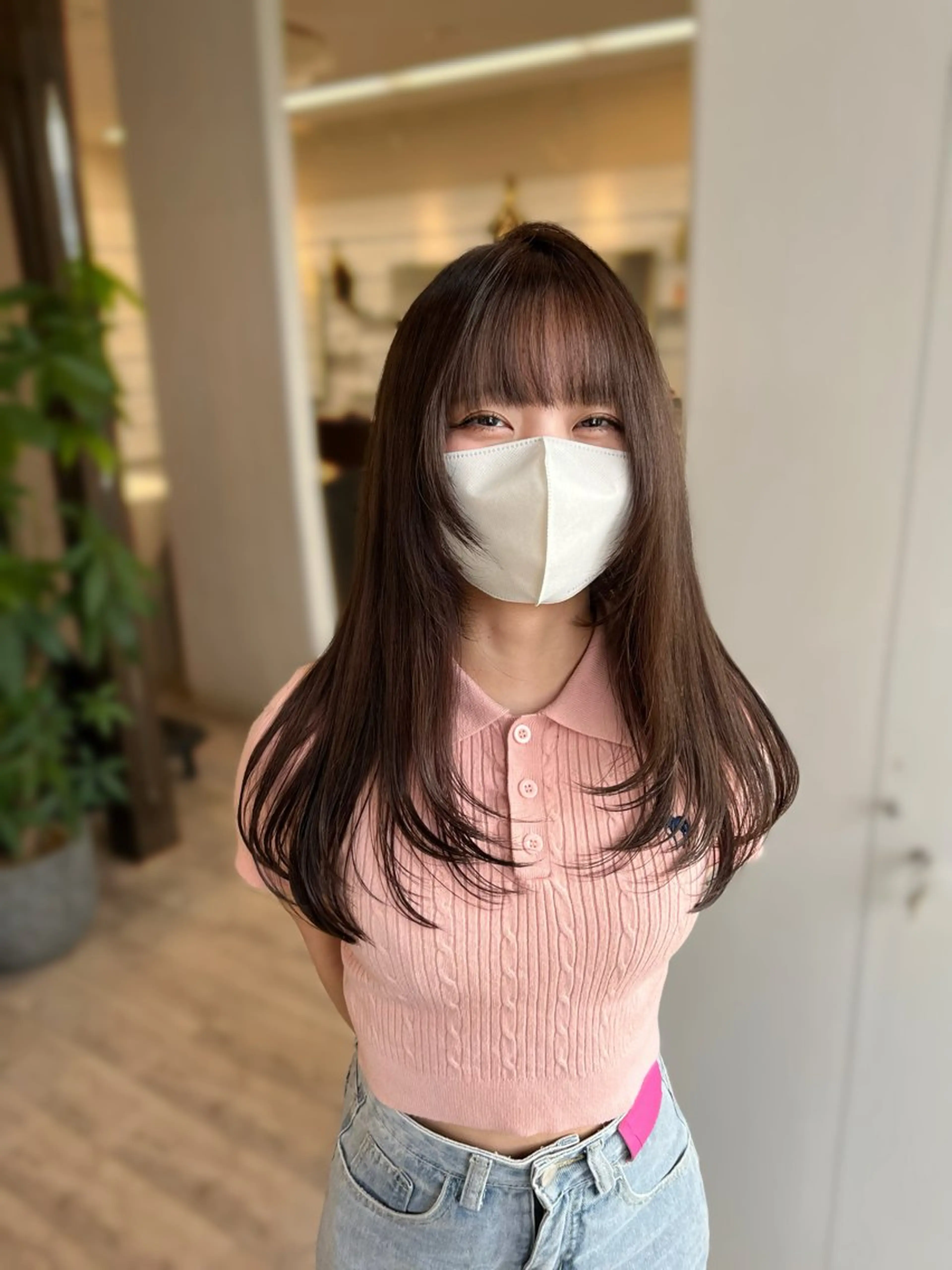 ロング 松島 綾子のヘアスタイル