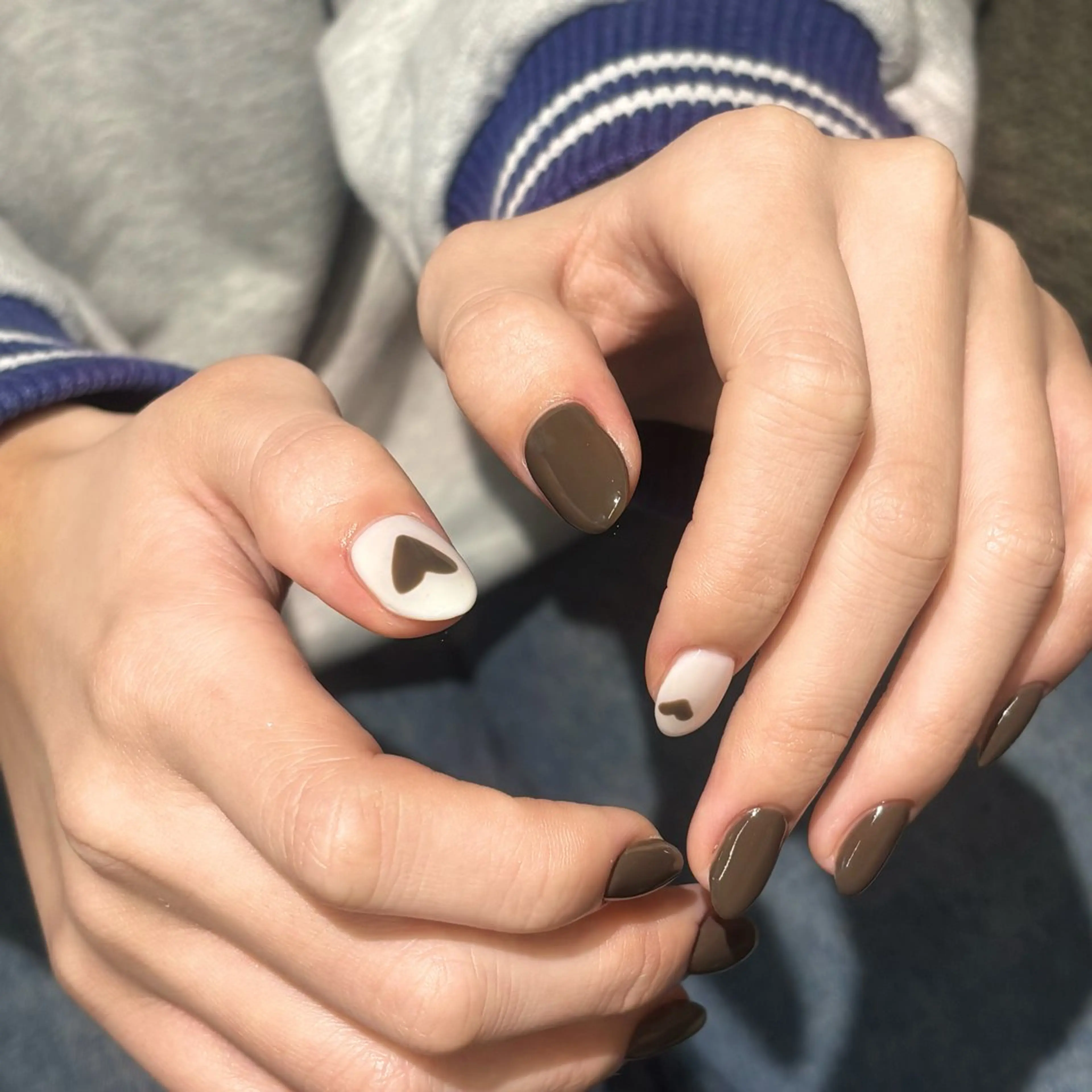 ネイル アートネイル クリアネイル 大理石ネイル(マーブル) 持ち込み ワンカラーネイル sofa 原 苺花のネイルデザイン