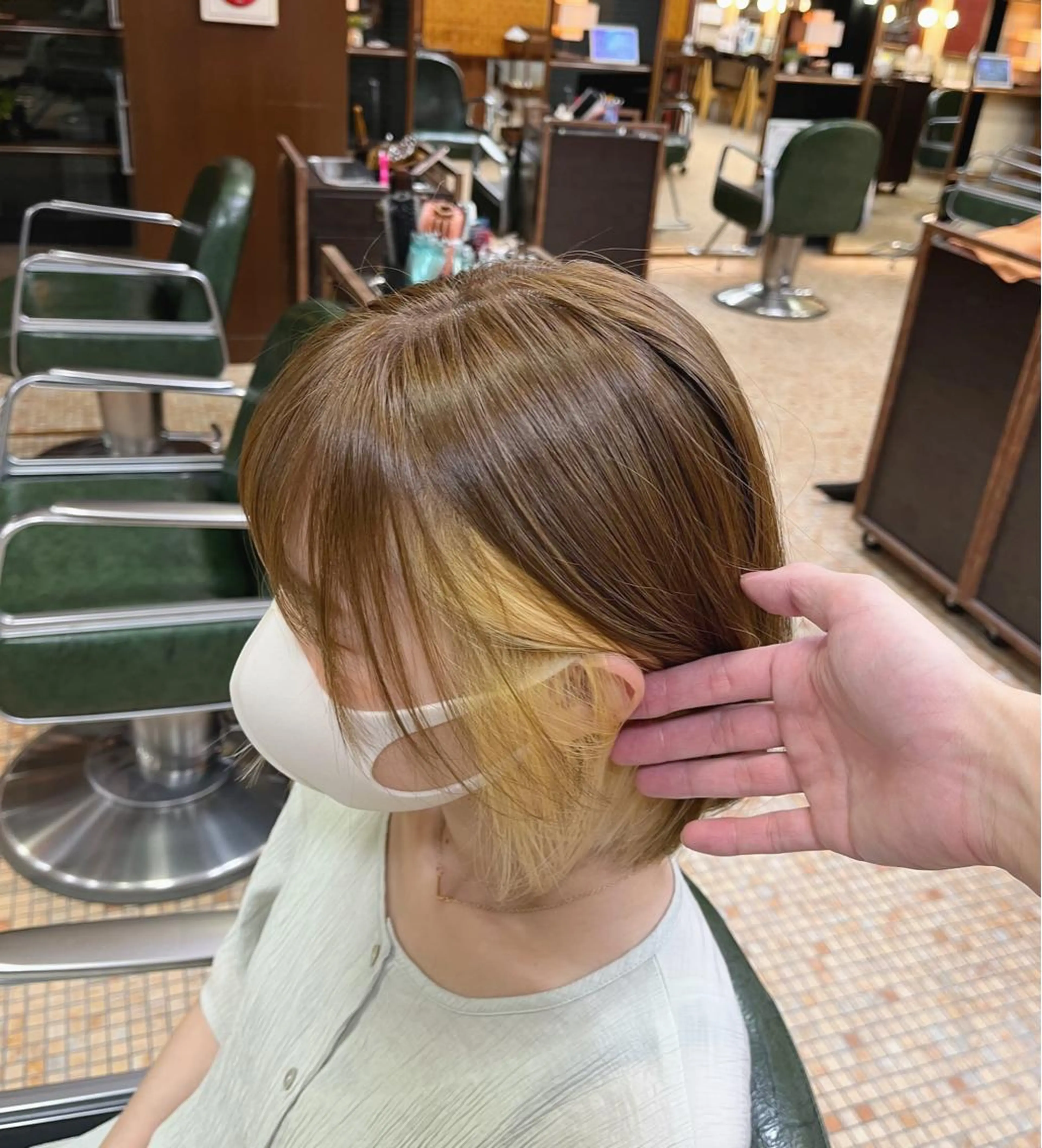 ミディアム 髪質改善period.赤坂　美容室所属・✨髪質改善✨ period.永松のヘアスタイル