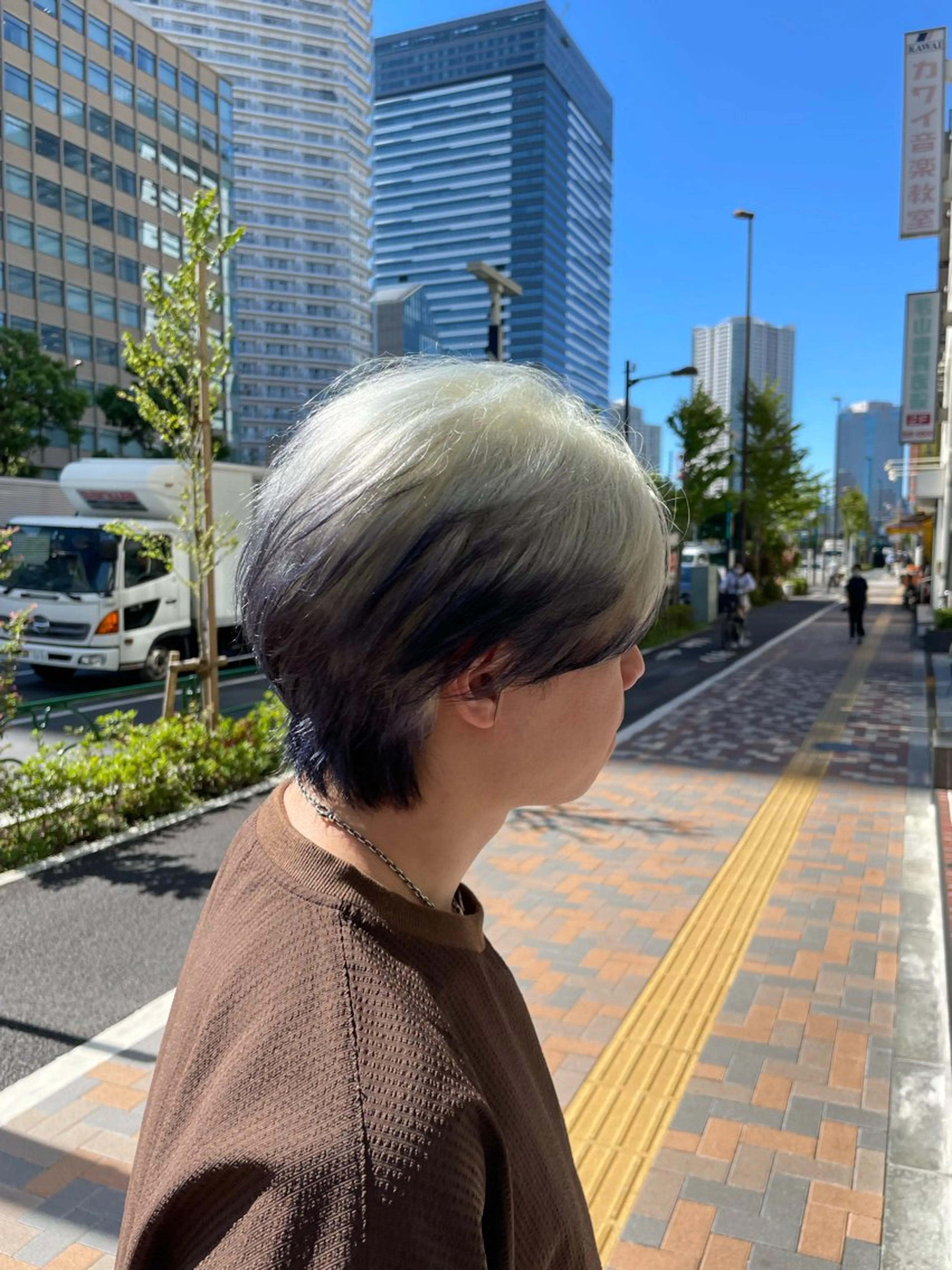 ショート カラー メンズ パーマ指名No.1 /Ryosuke.のヘアスタイル