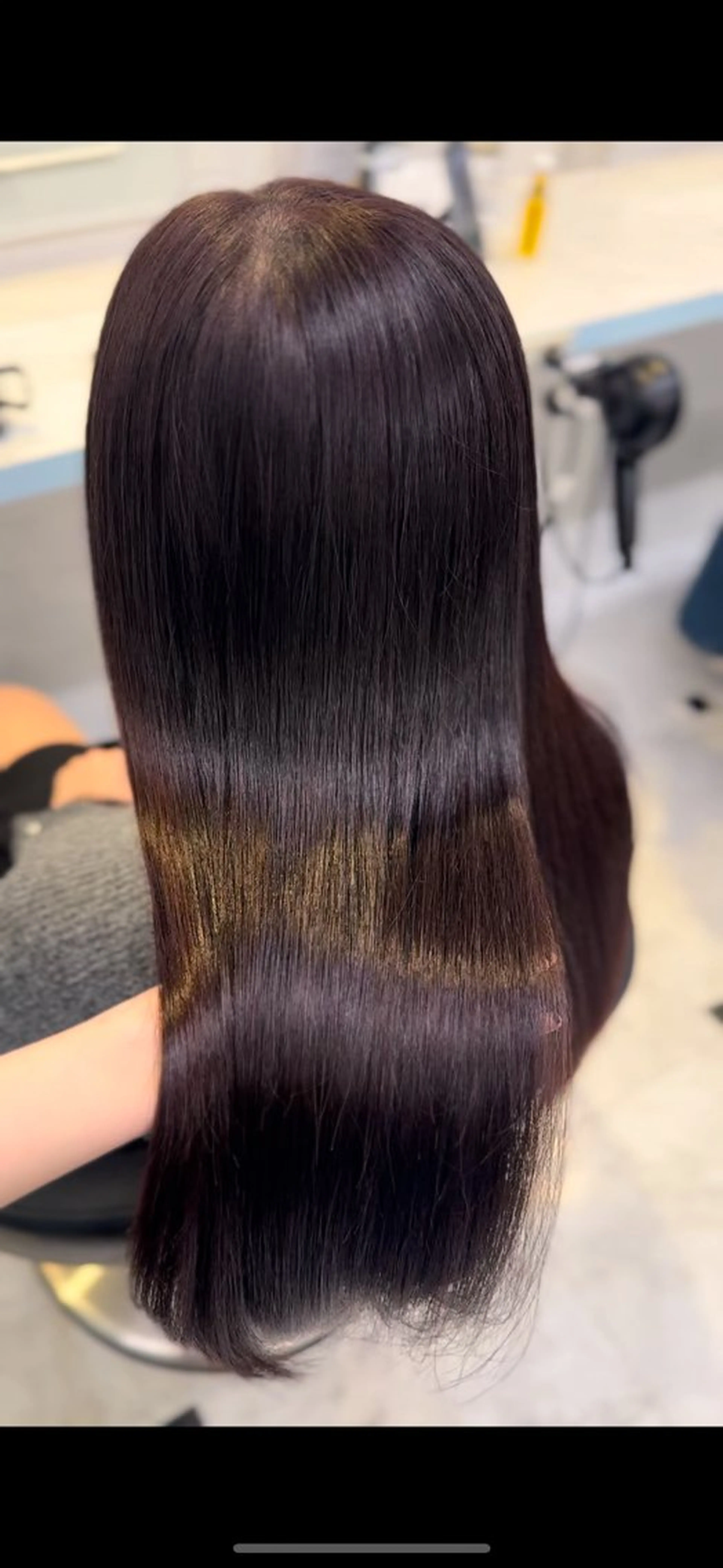 ロング カラー レッドカラー ヘアカラー トリートメント ♥️暖色モテカラ ー♥️由夏のヘアスタイル