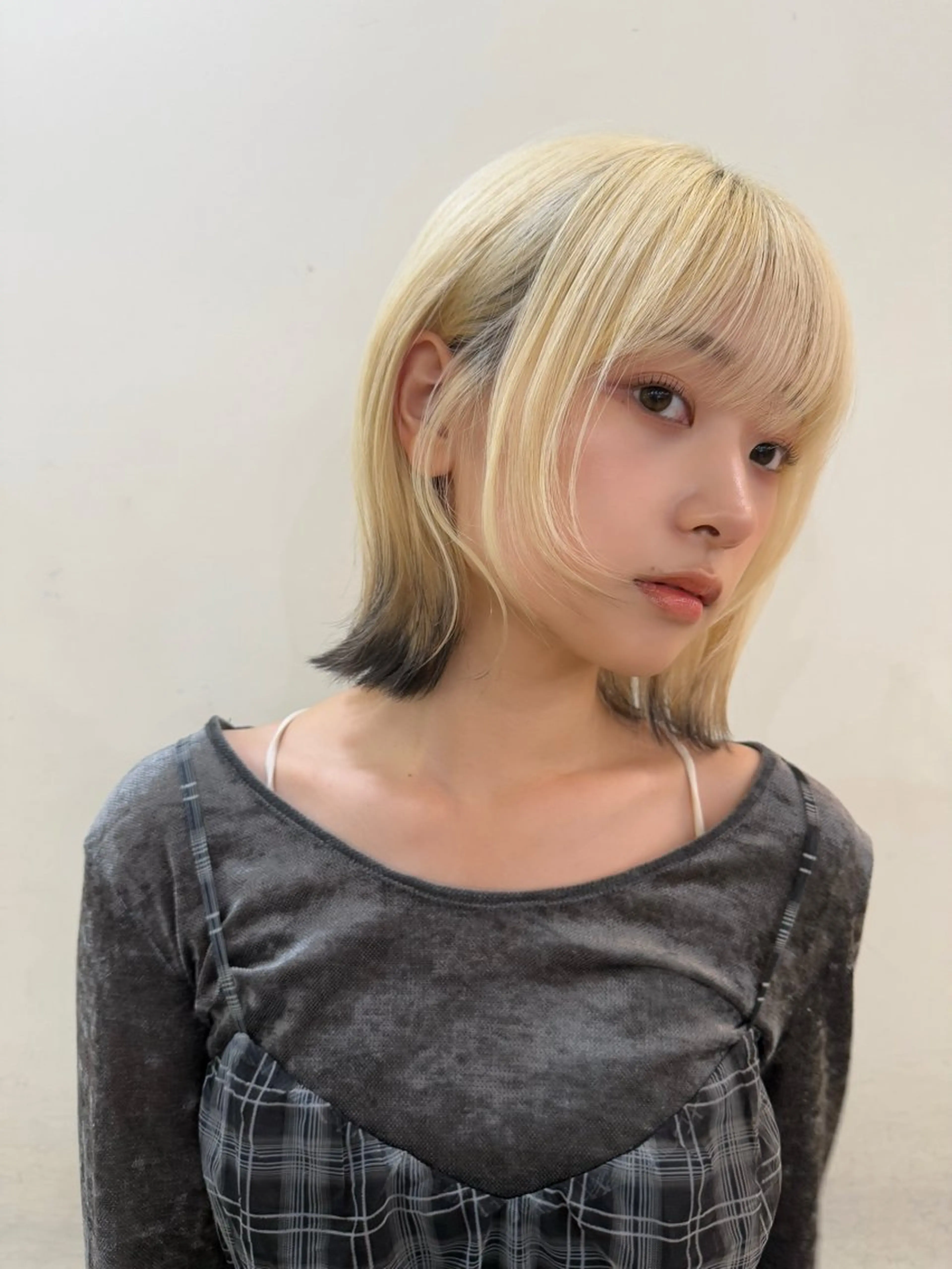 ミディアム カラー 🪐韓国ラベンダー艶 カラー/加野彩果🪐のヘアスタイル