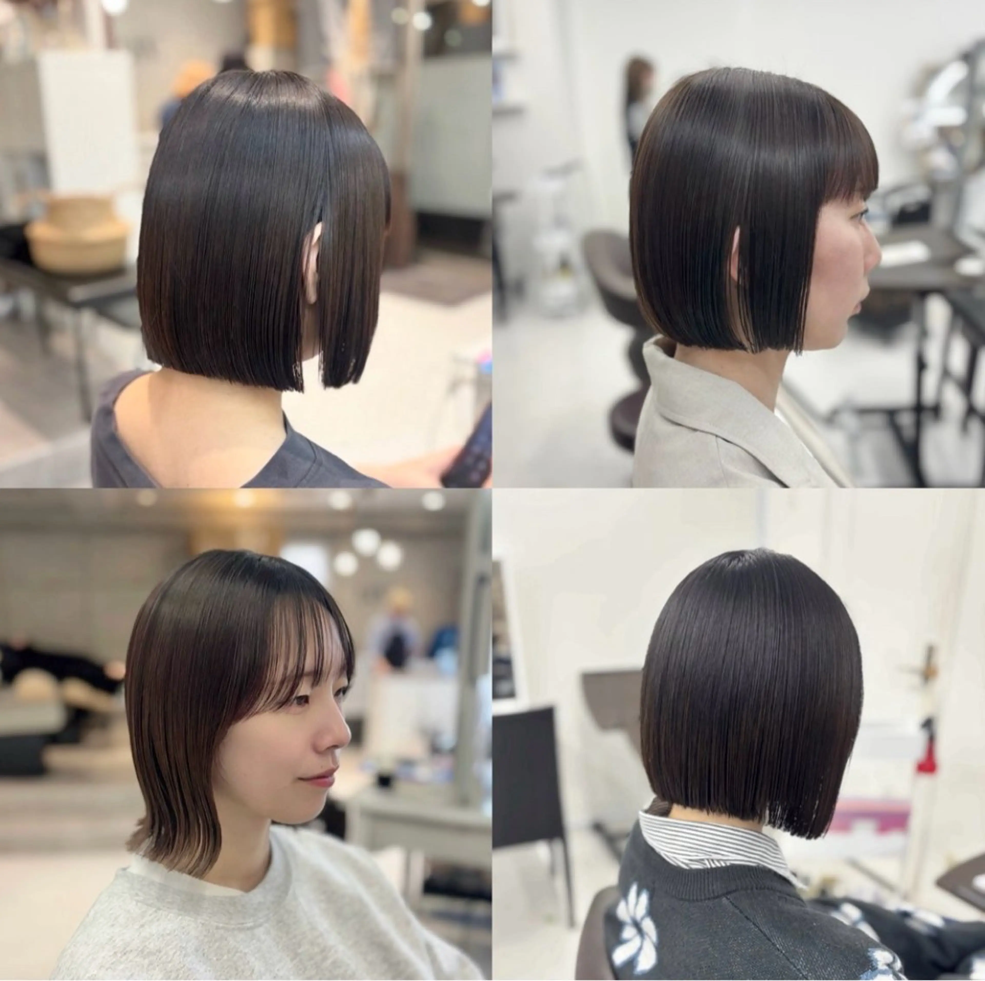 ショート カット ヘアカラー 岩崎真奈 艶髪暖色カラー/ボブのヘアスタイル