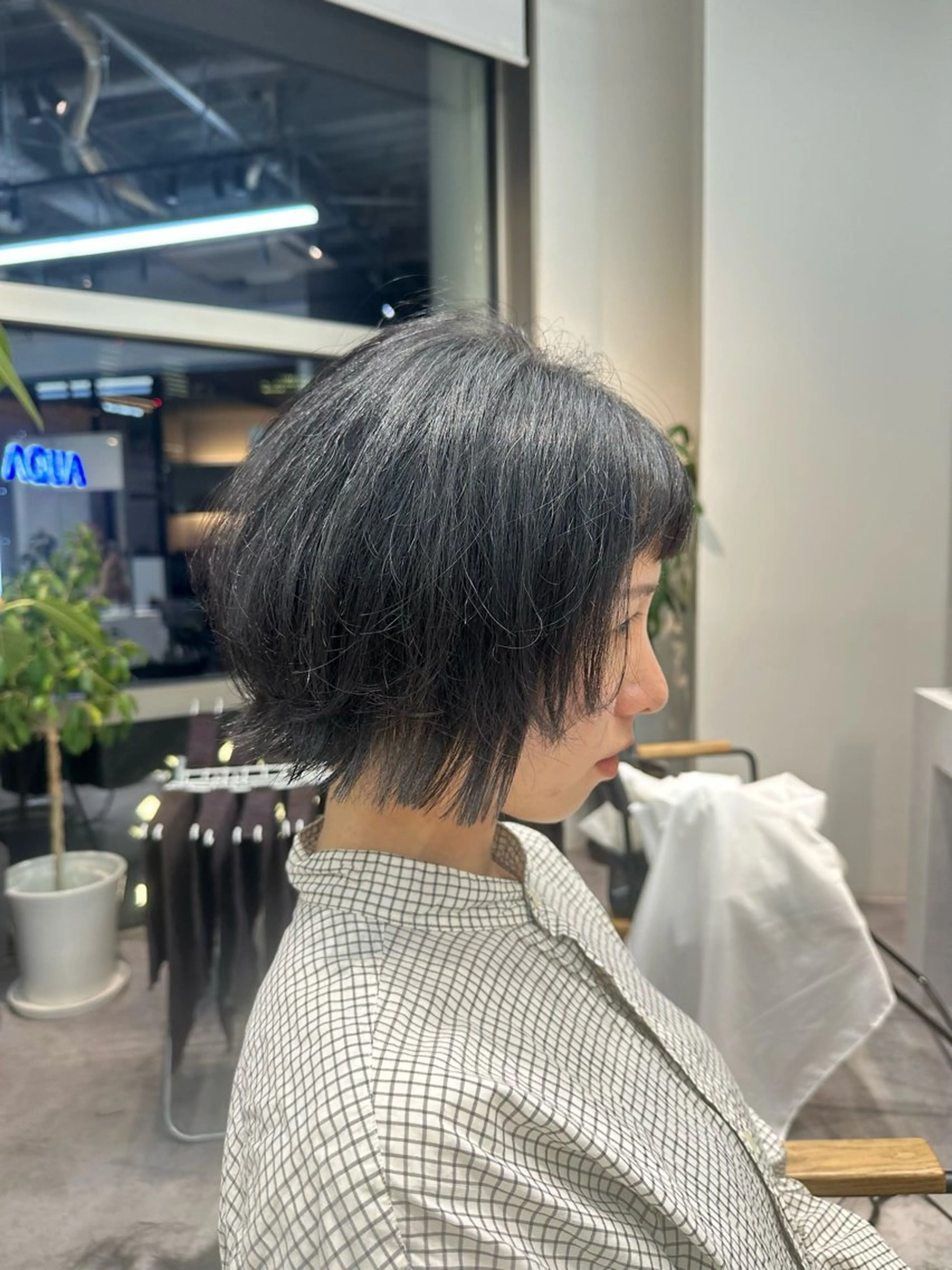 ミディアム ボブレイヤー ボブ レイヤーカット カット ごとう さなのヘアスタイル