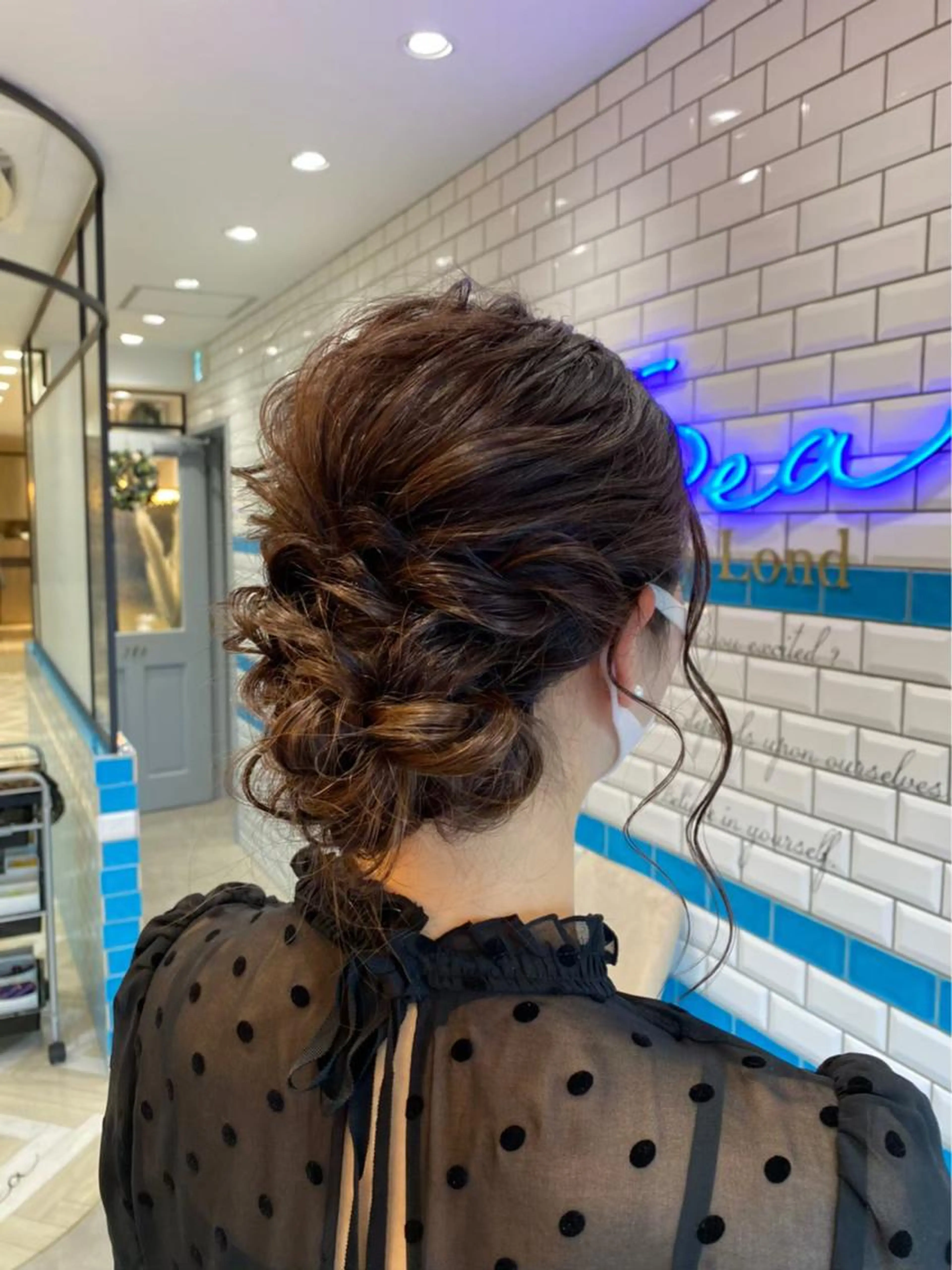 minimo限定🌈【ヘアアレンジ🐣⠀】ハーフアップ 編みおろし アップスタイル💕の写真