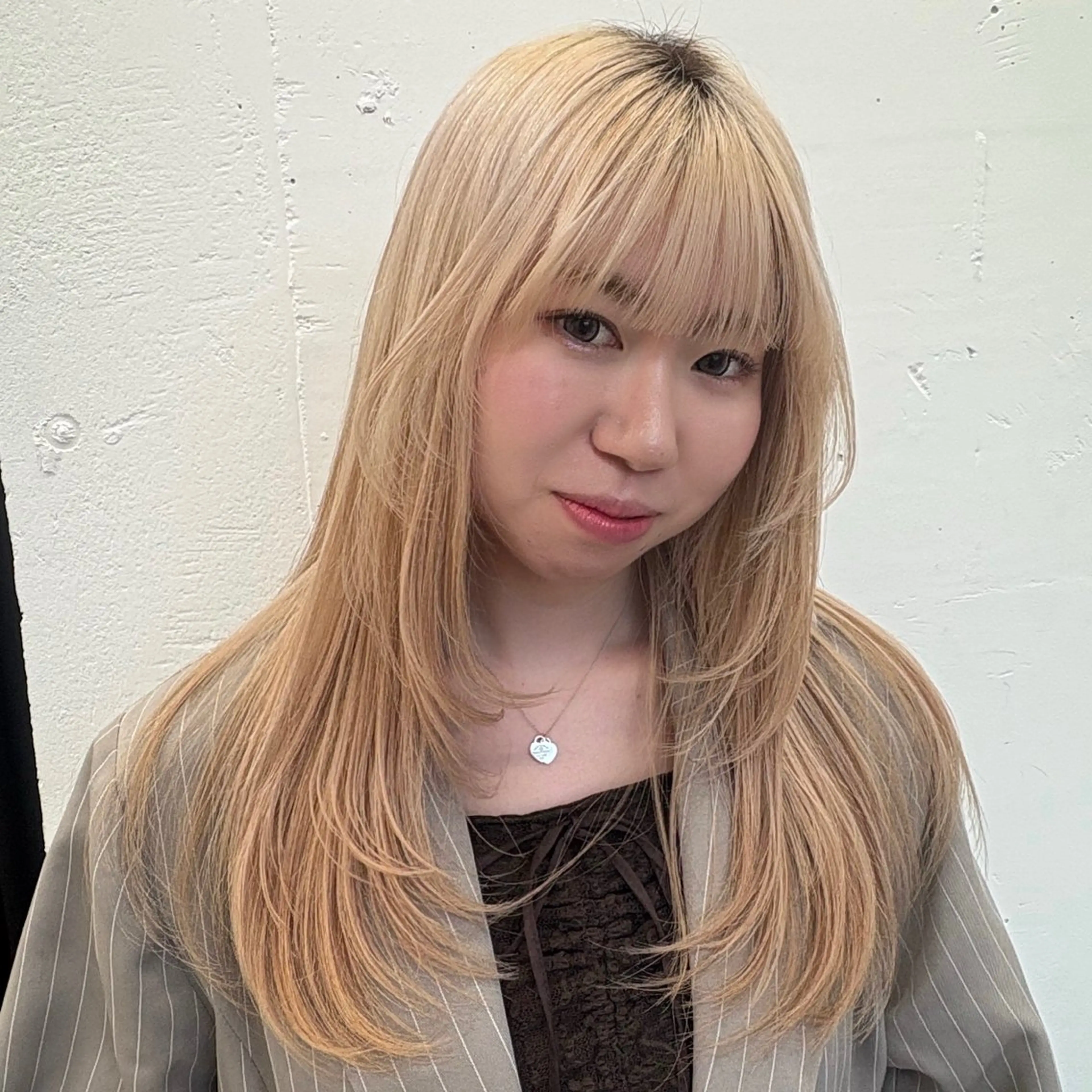 ロング カット ❣️星野のあ❣️ 優しいダブルブリーチのヘアスタイル
