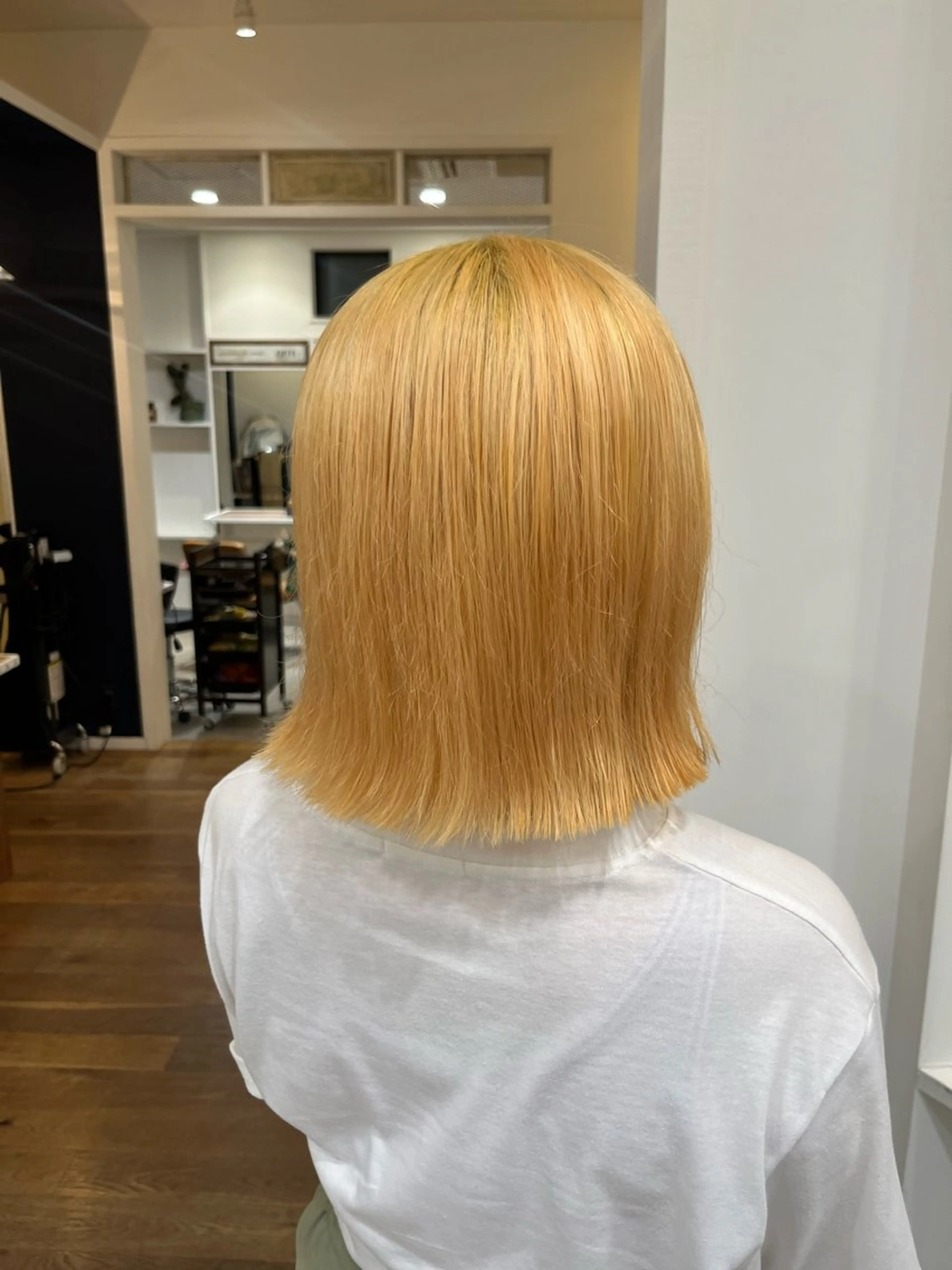 ミディアム トリートメント ヘアカラー トリートメント 無料カットモデル‪✨ ✂️Nanami🌷のヘアスタイル