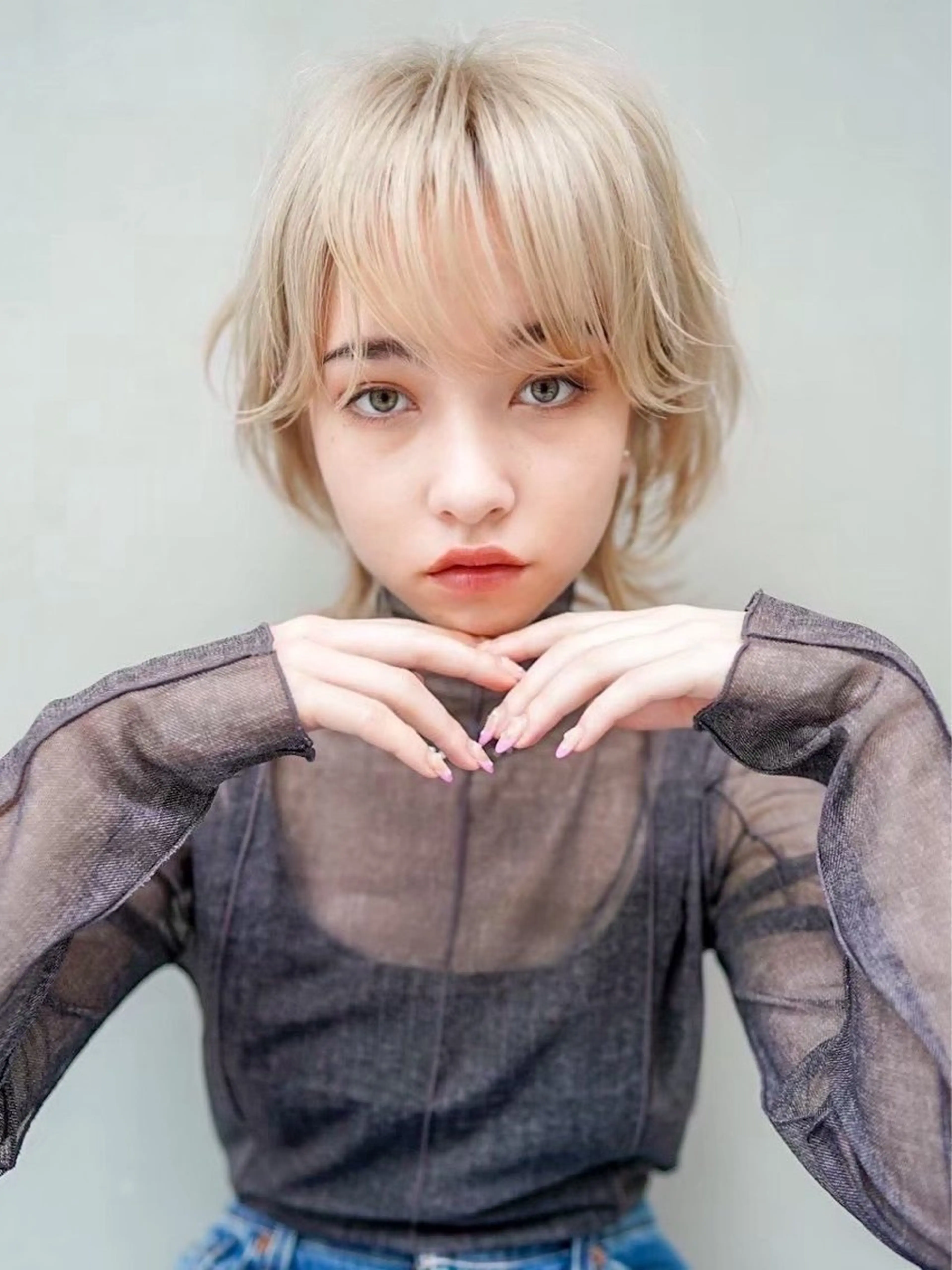 ミディアム カラー ヘアカラー トリートメント 🐈SHUSEI🐾 【GEEKS】のヘアスタイル