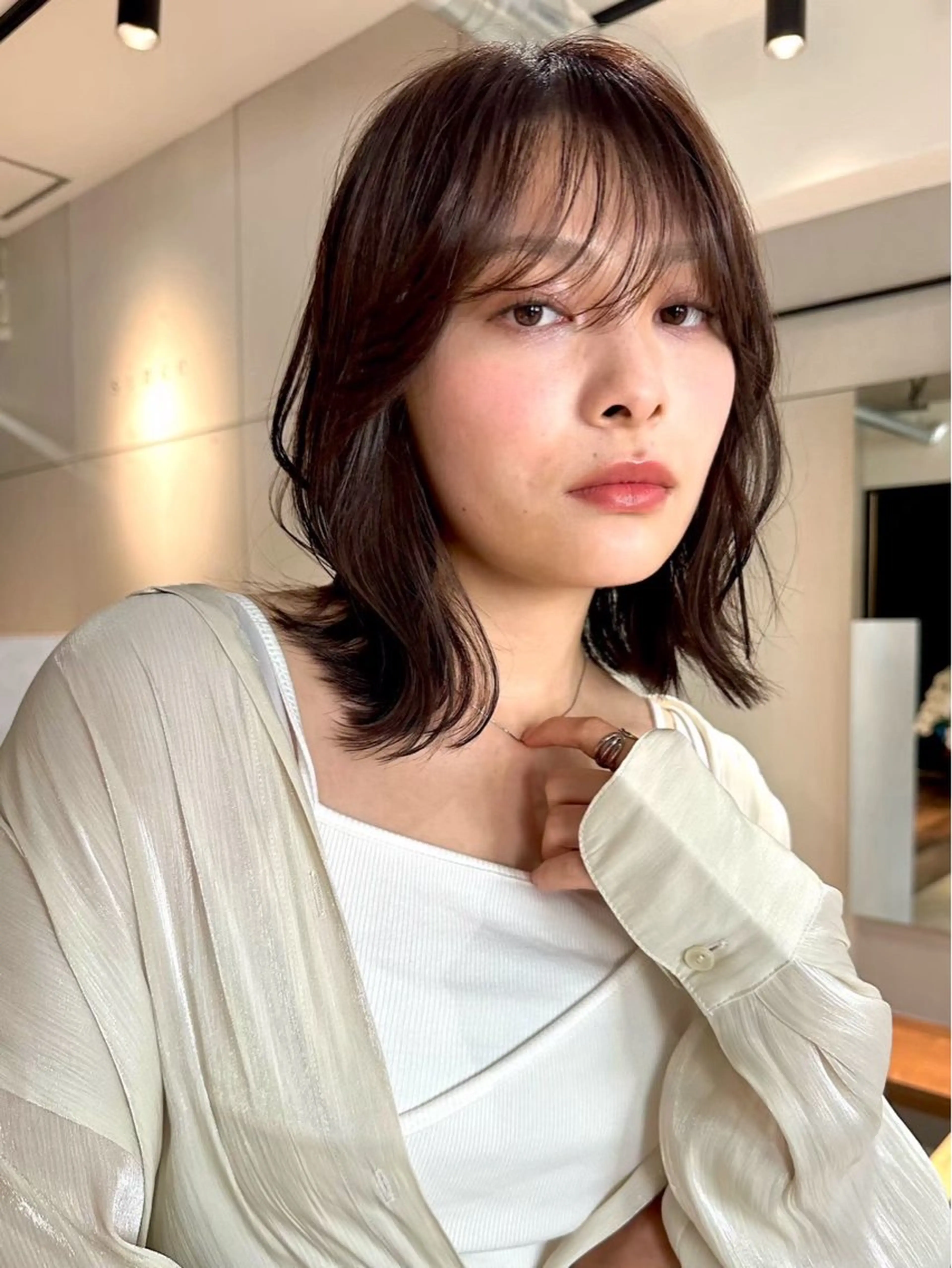 ミディアム カラー パーマ 💍🧸カラーモデル 募集中🧸💍のヘアスタイル