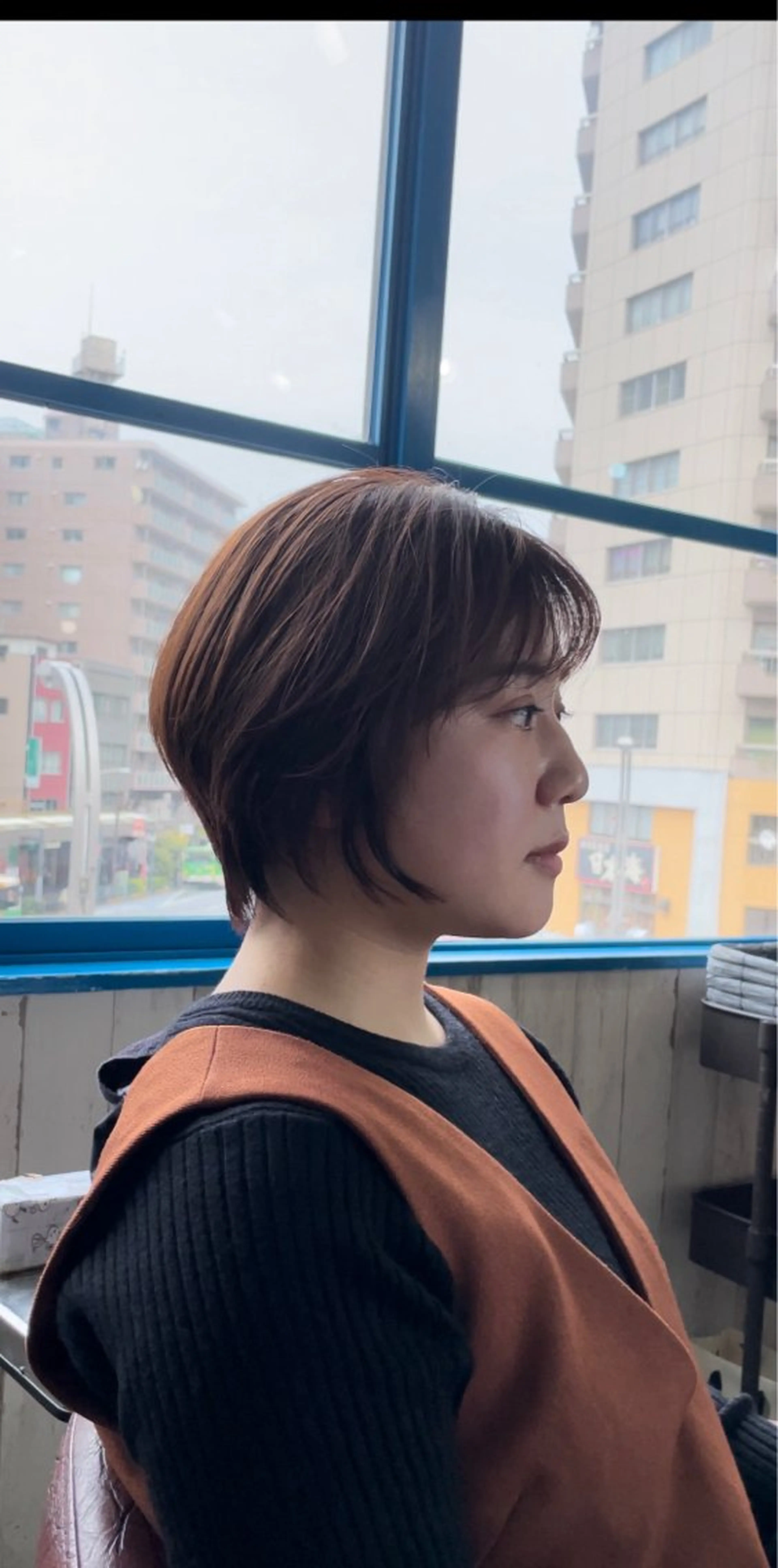 ショート カラー 🌿美髪矯正/透明感 カラー/安川🌿のヘアスタイル