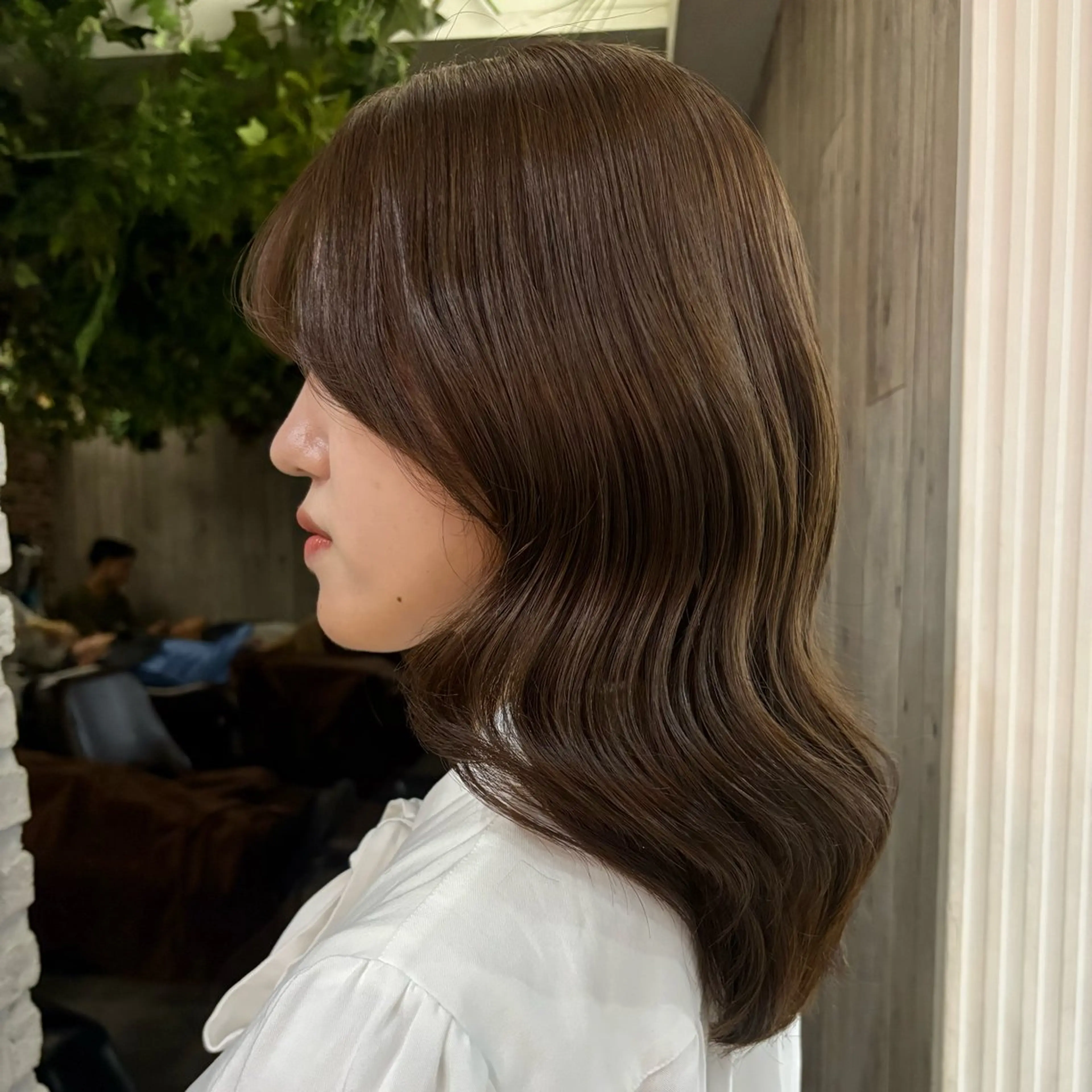 ミディアム カラー ヘアアレンジ ヘアカラー 𝐬𝐮𝐳𝐮🎀 赤み消しcolor♡のヘアスタイル