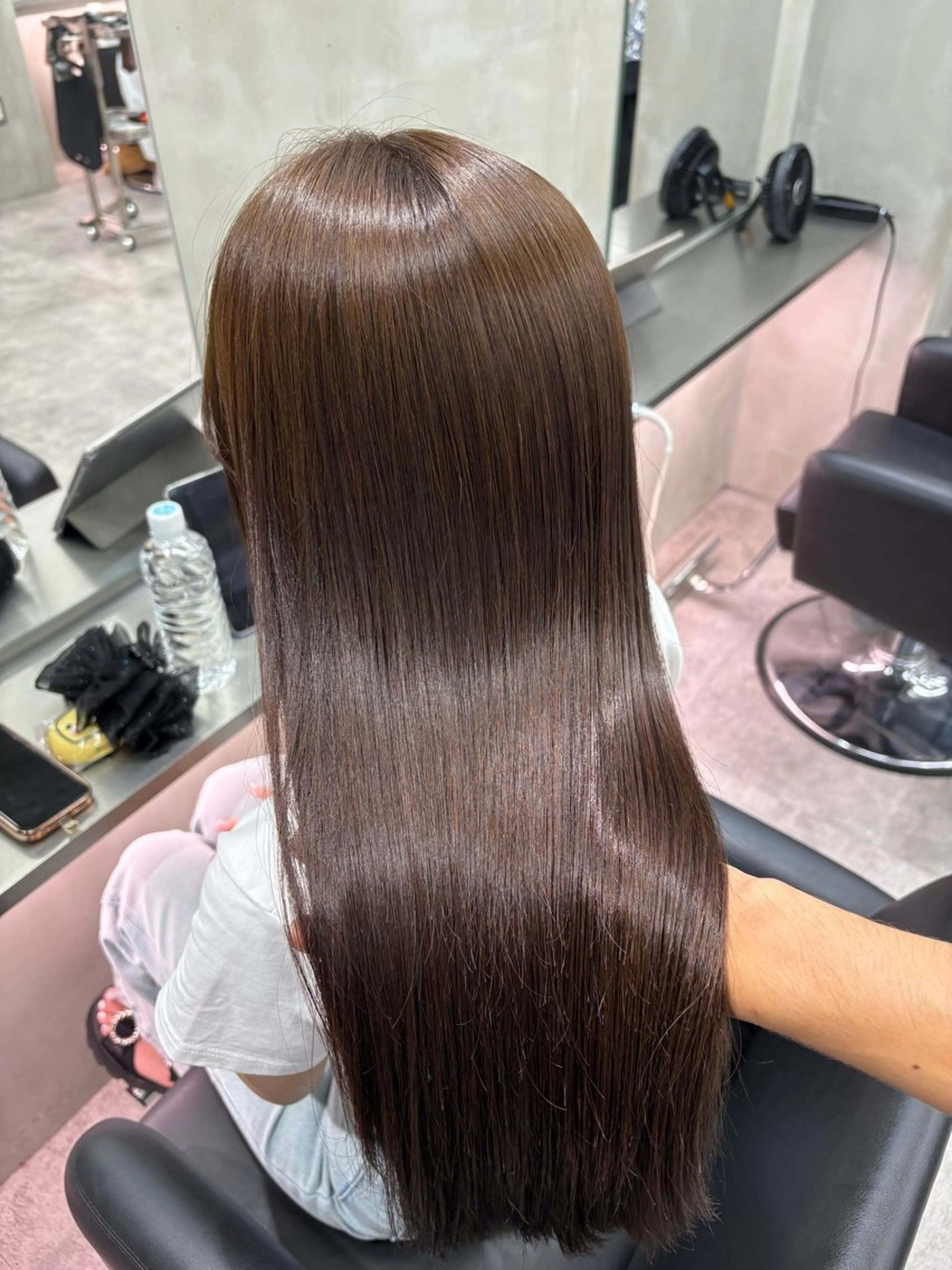 セミロング カラー 透明感カラー グレージュ トリートメント カット ヘアカラー トリートメント the path shogo🌻のヘアスタイル